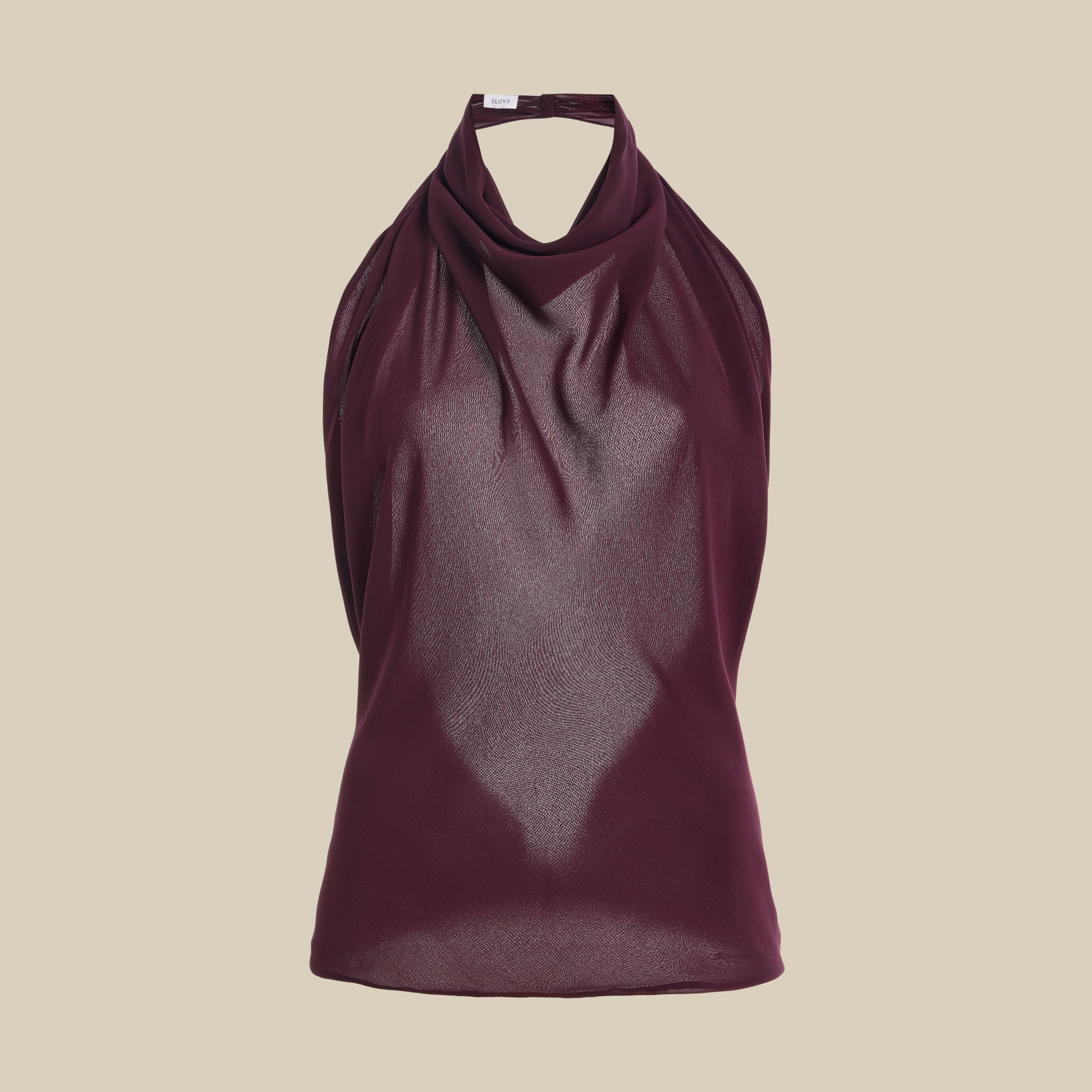 Exclusive The Georgette Semi-Sheer Scarf Top