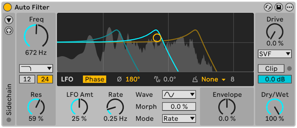Auto Filter:Alat buat "pahat" suara pakai filter yang frekuensinya bisa bergerak dinamis