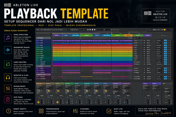 Ableton Live Playback Template — Setup Sequencer dari Nol Jadi Lebih Mudah