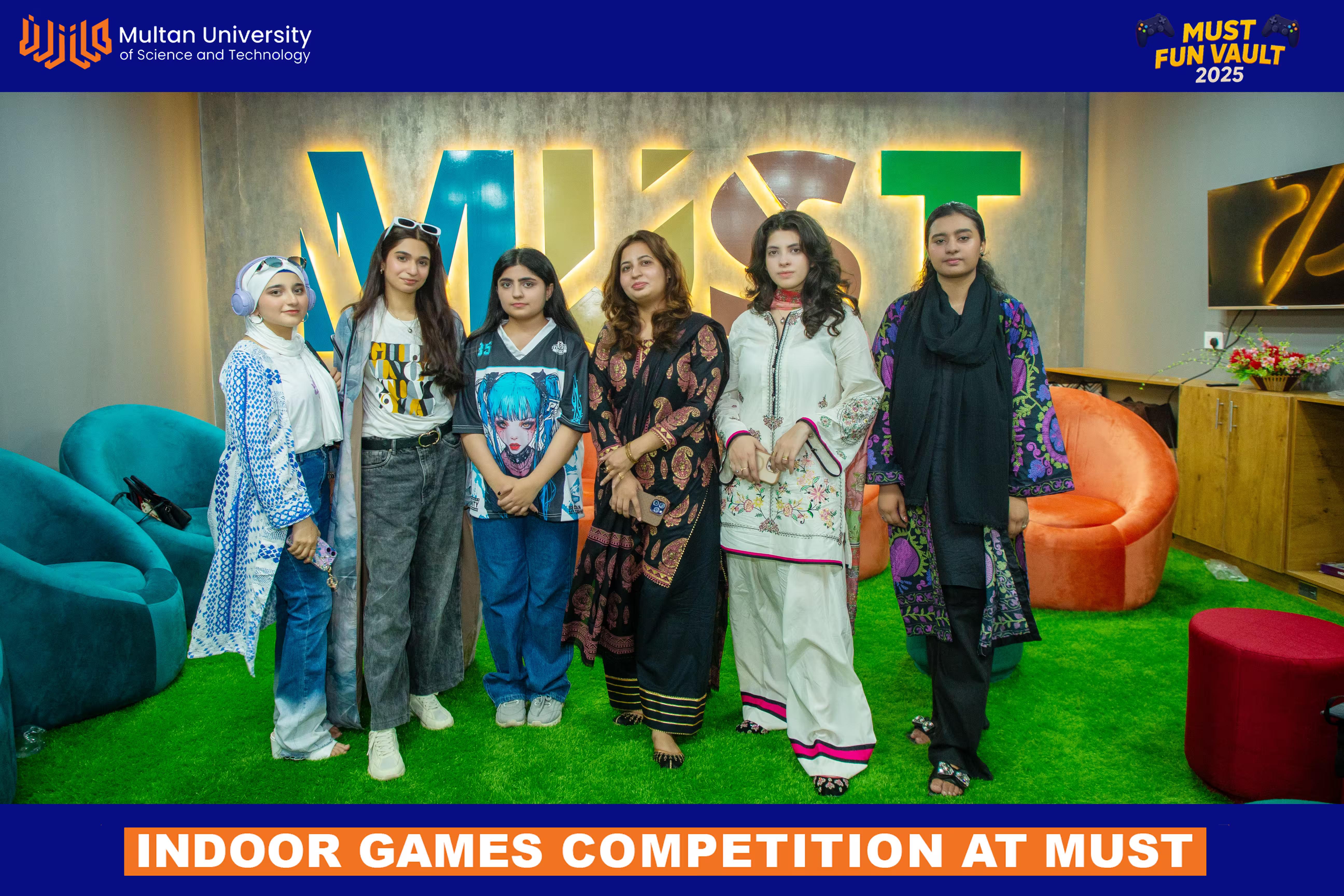 MUST Student's on Indoor Sports Competition Day