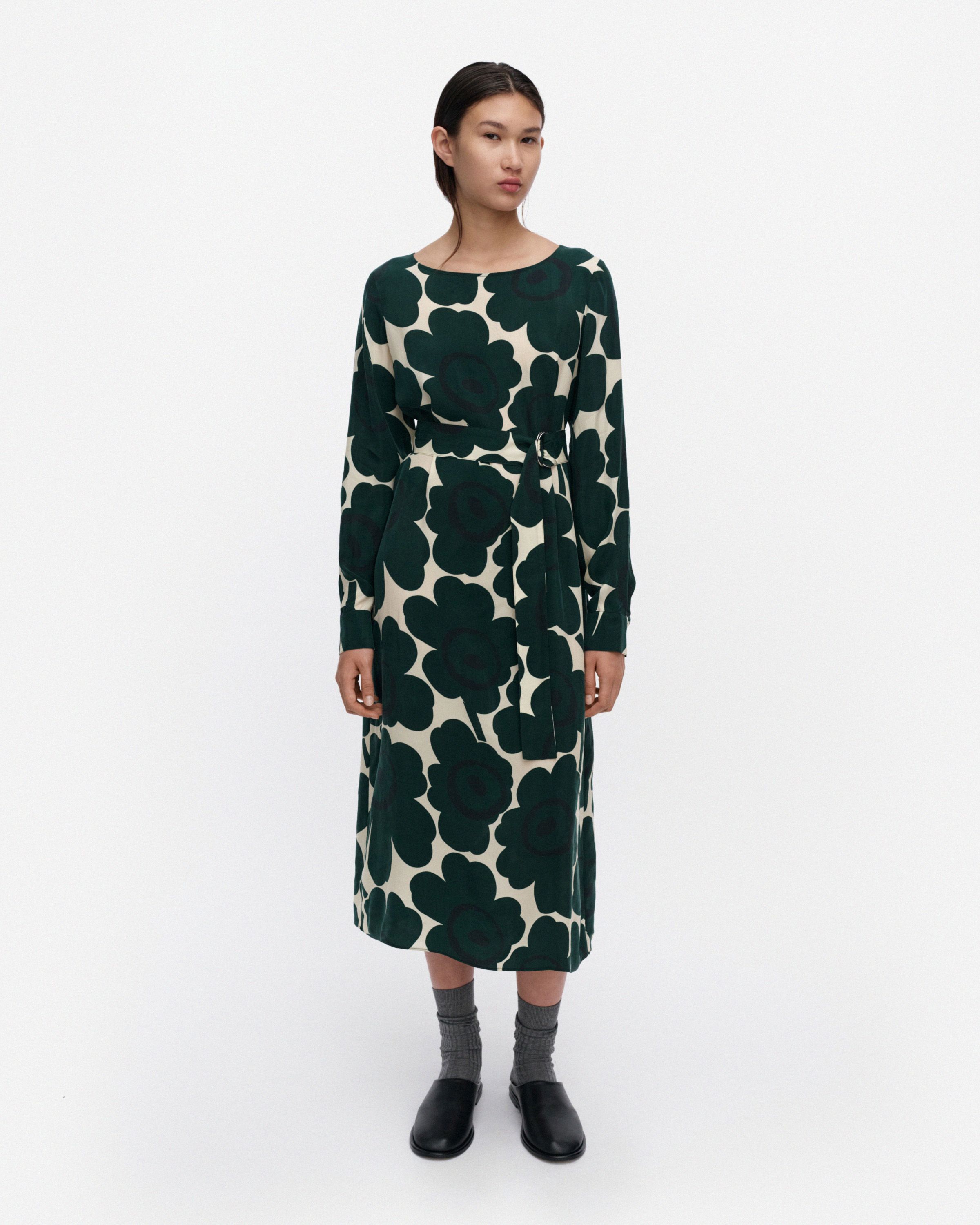 Kevät Unikko tunic black,dark gray | Marimekko