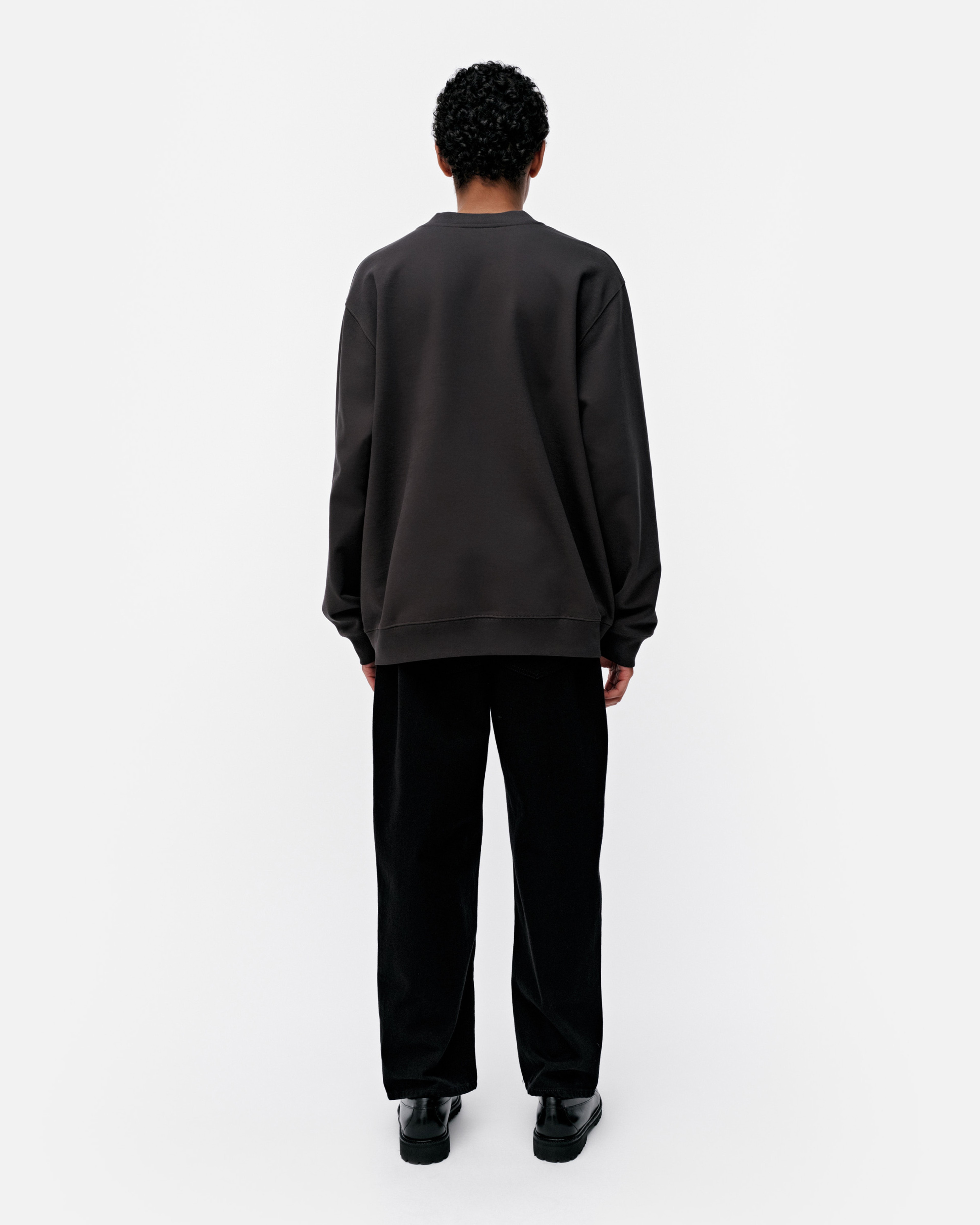 Loisto Logo Placement, Kioski sweatshirt, dark grey, black,