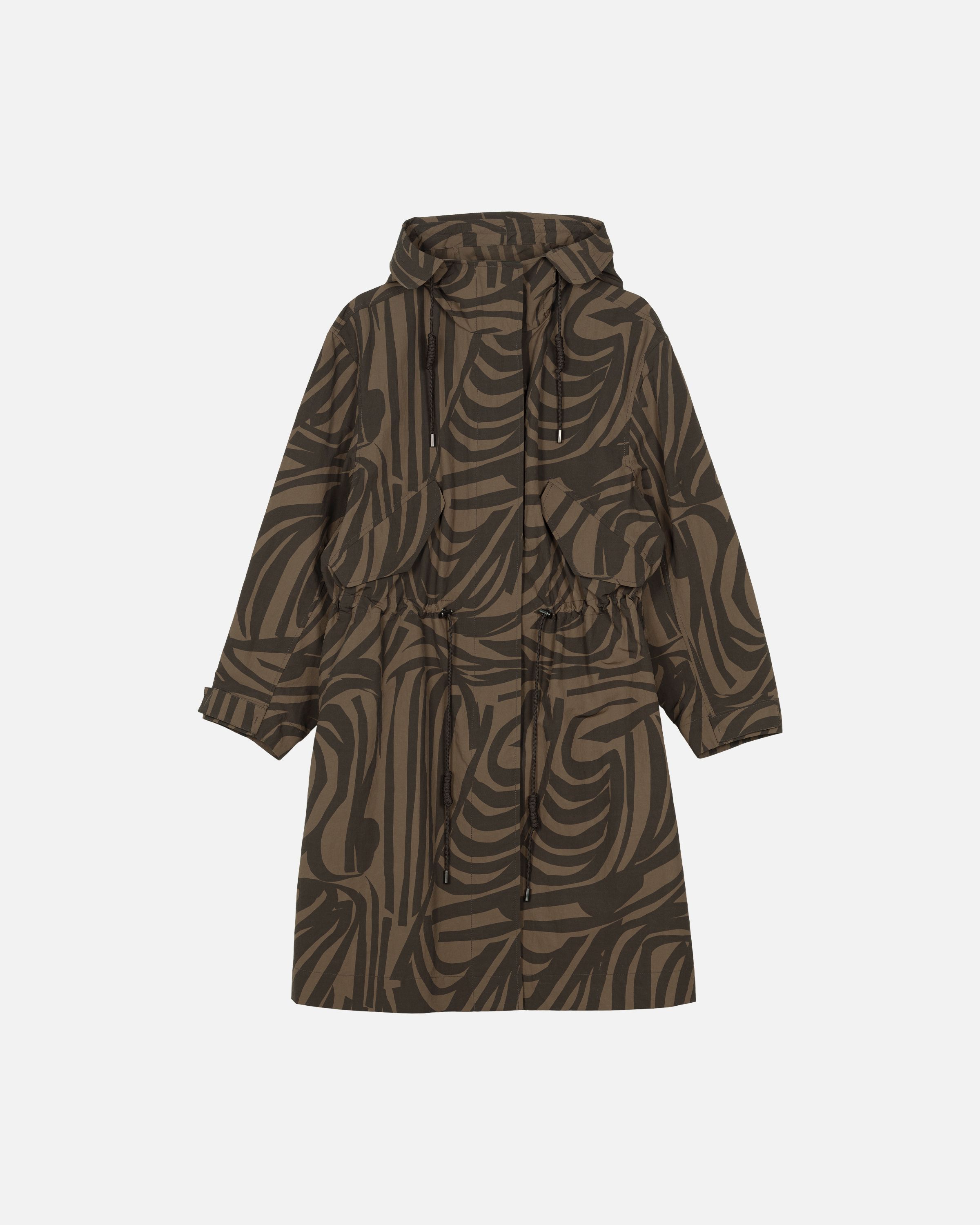 【2025AW】marimekko マリメッコ/ Kaartaa Jokuraita コート Musteet Jokuraita コート | コート&ジャケット | クロージング