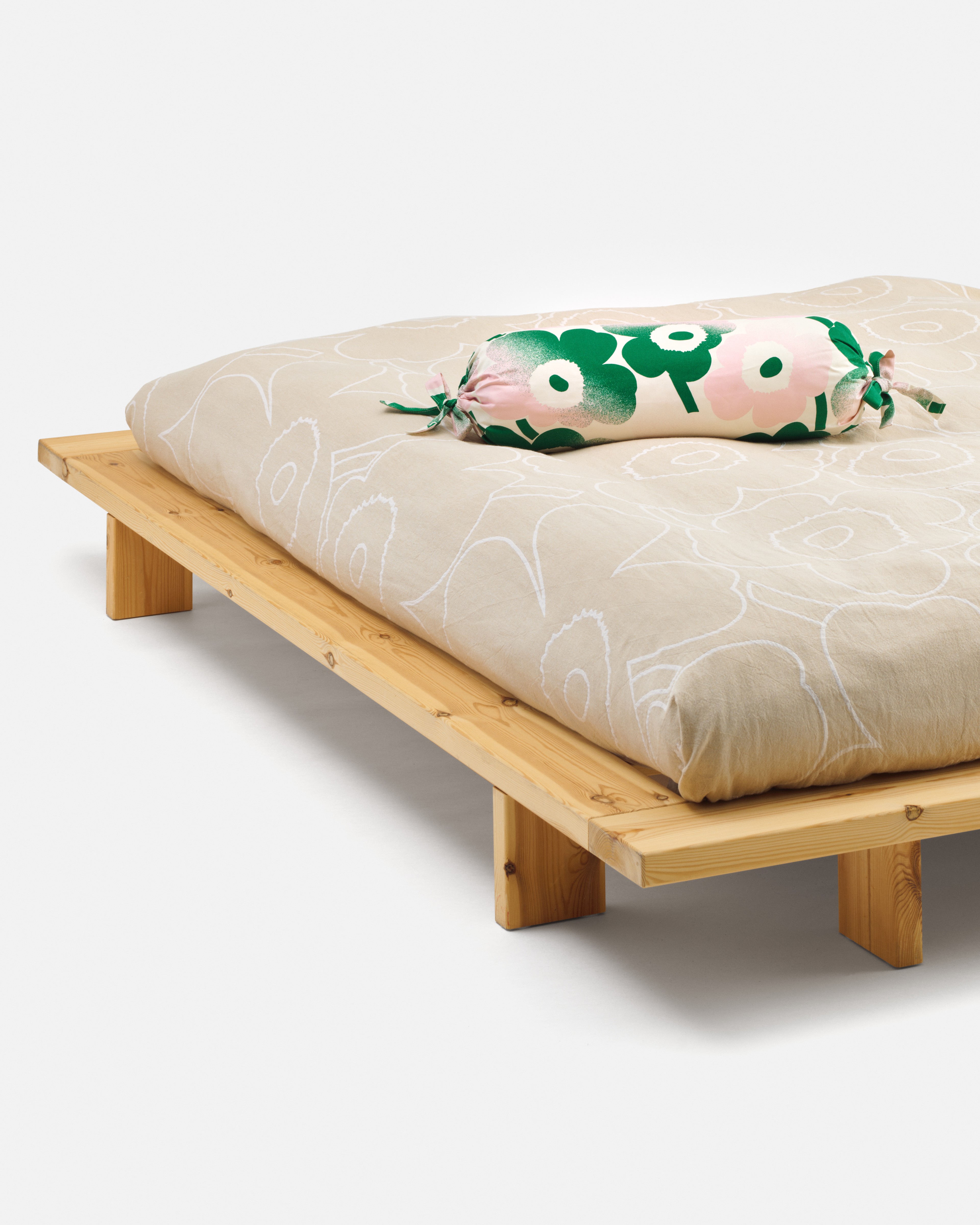 Piirto Unikko, Päiväpeite 260x260 cm, valkoinen,luonnonvalkoinen,