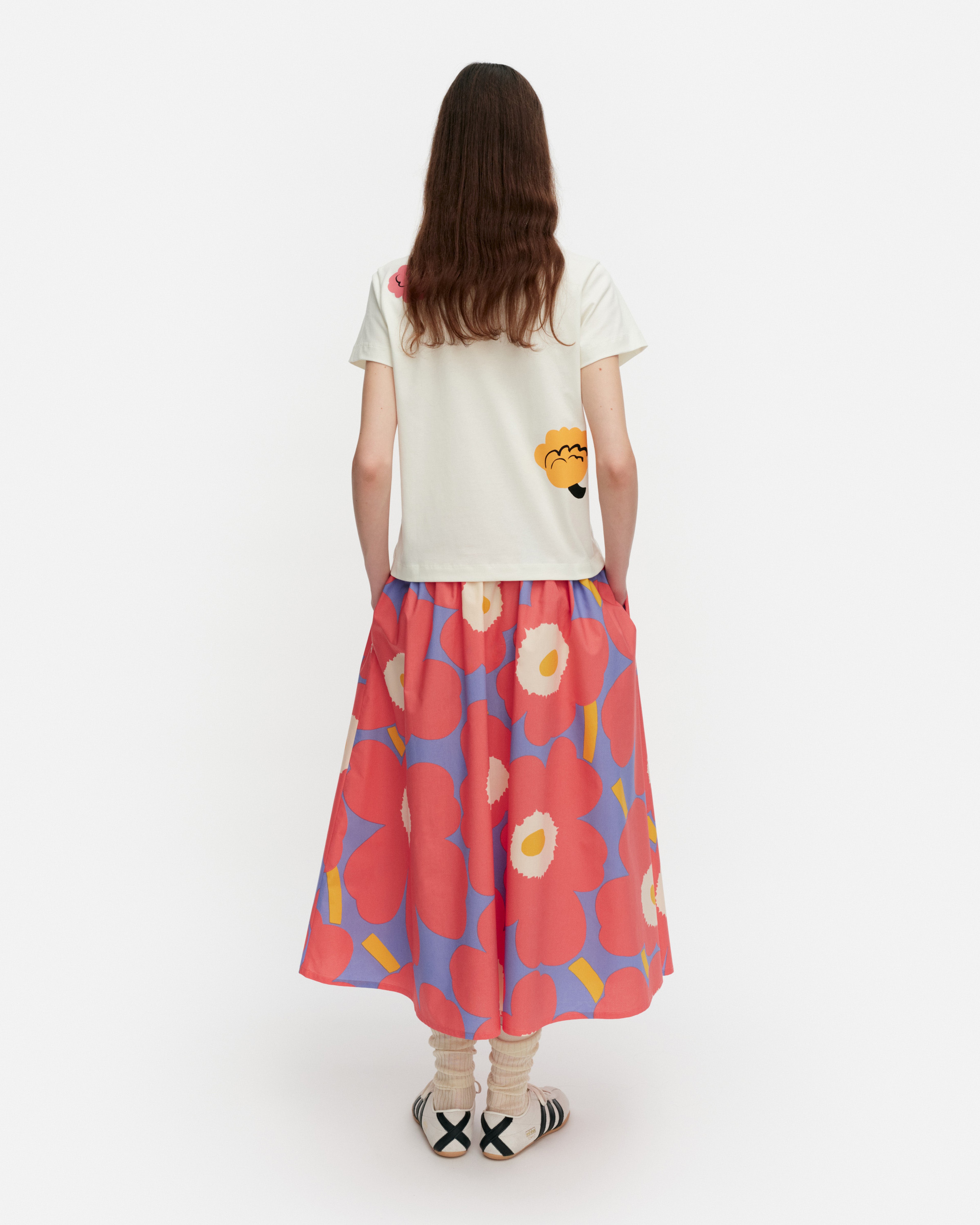 Garrel Unikko, Skirt, red, blue, orange,