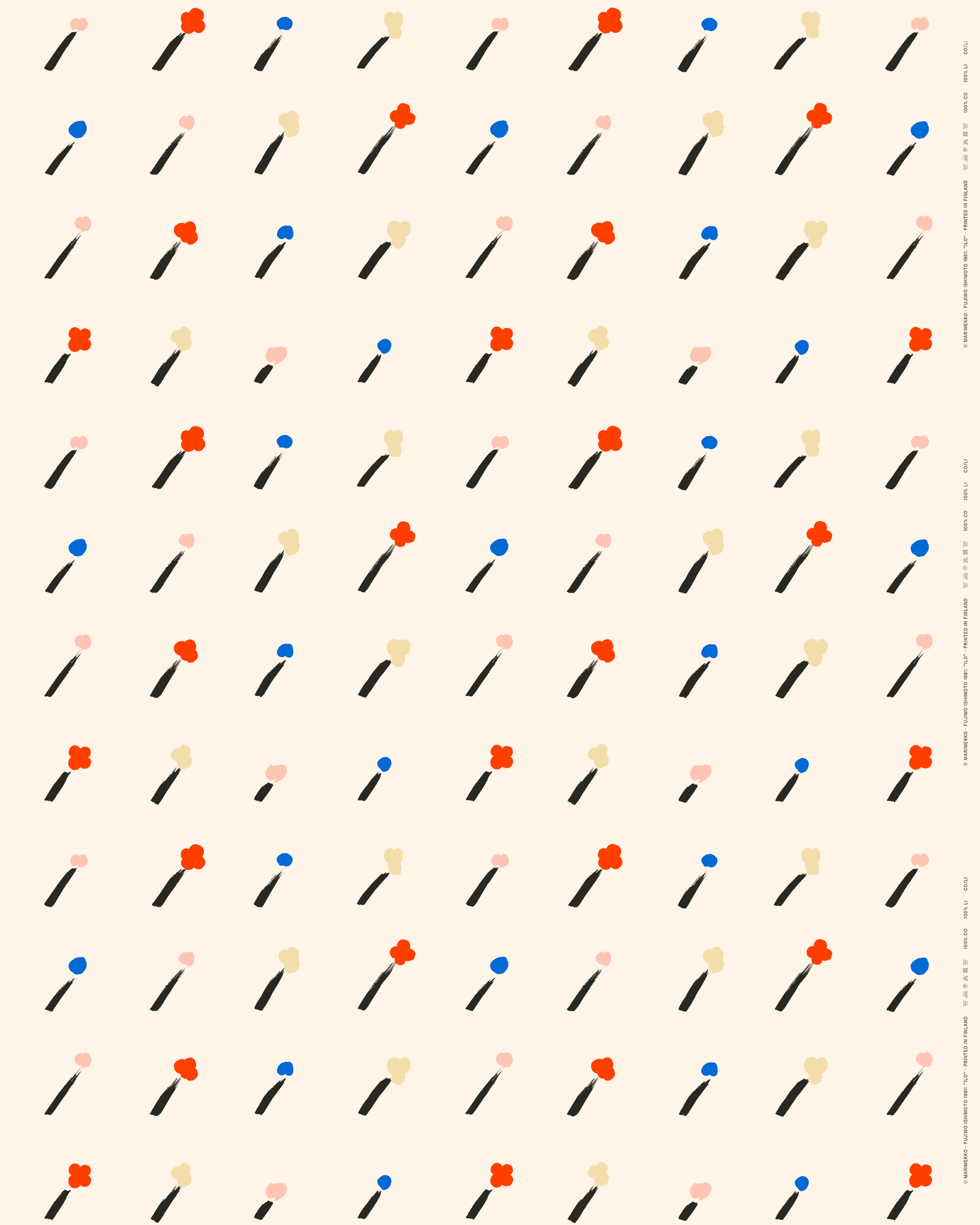 Ilo, Cotton fabric, cotton, multicolor,