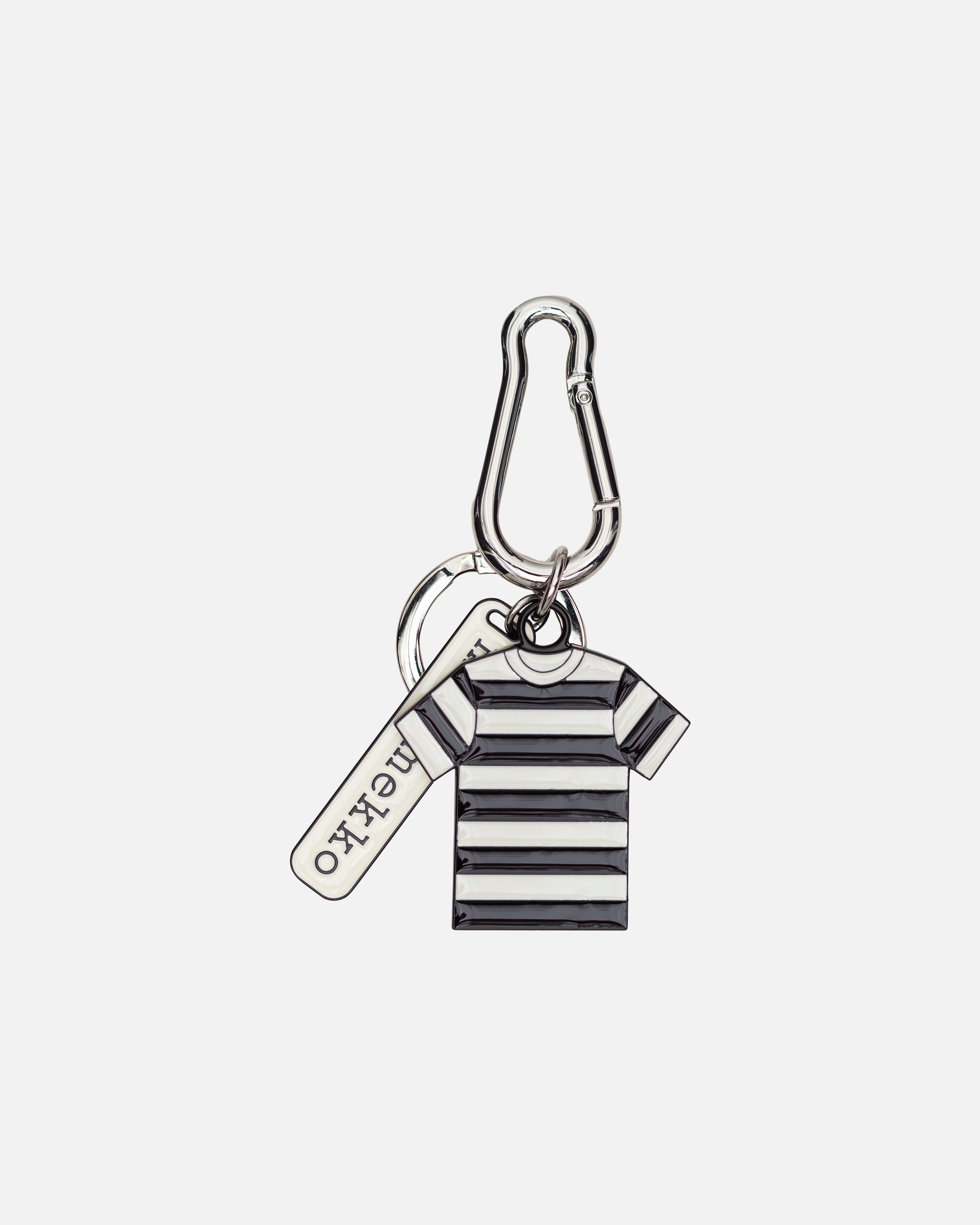 Tasaraita Keyring, Key chain, black, off white,