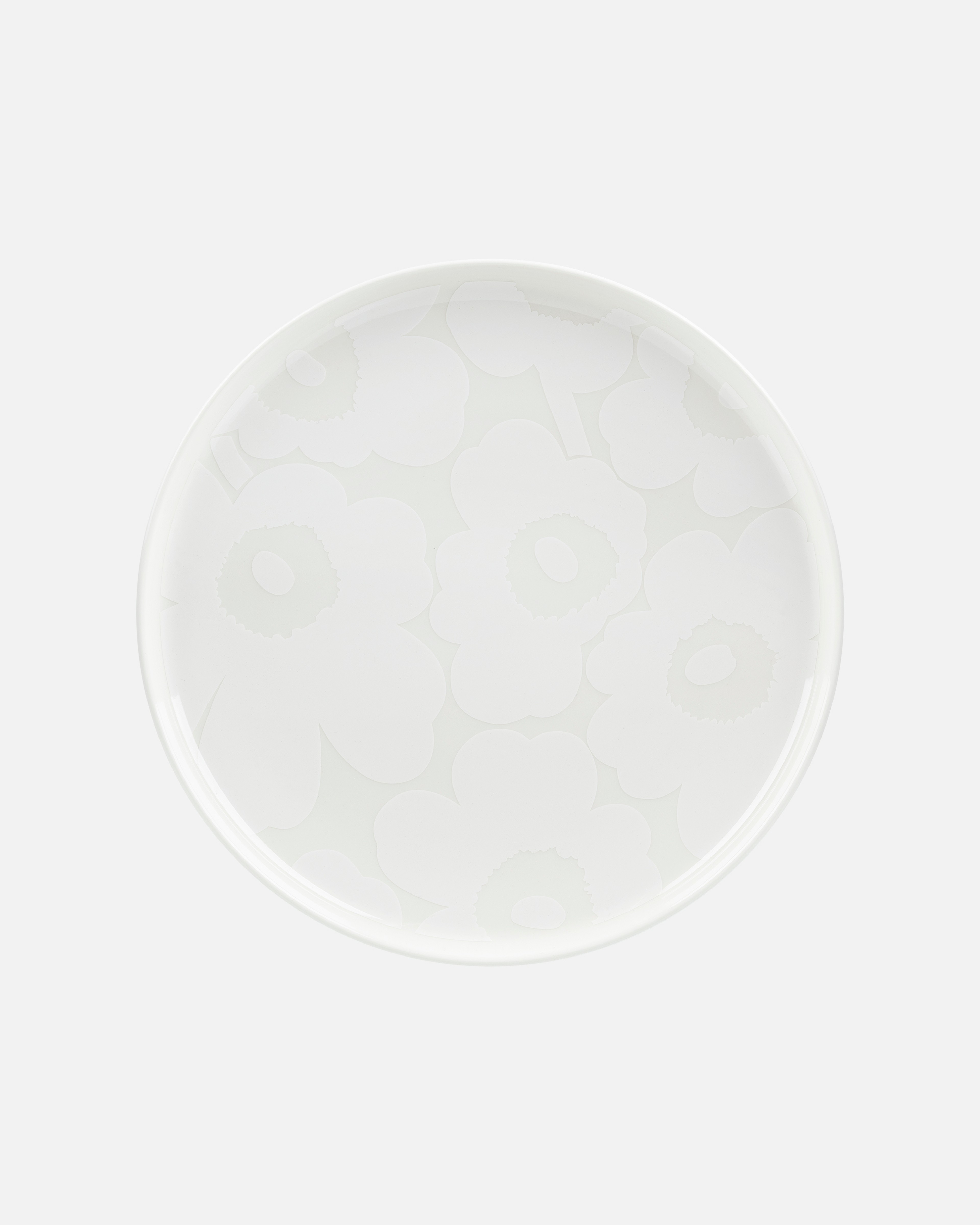 Oiva / Unikko, Dinner plate, white,white,
