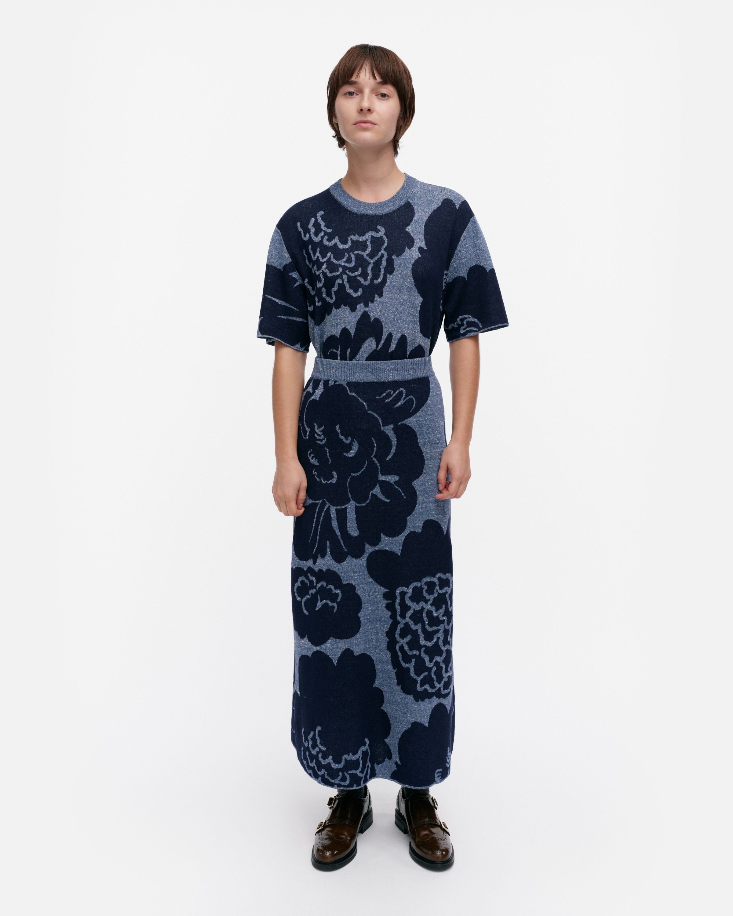 ☆ marimekko ☆ Sivellys Pioni 550 - スカート Sivellys Pioni Knitted skirt | Marimekko