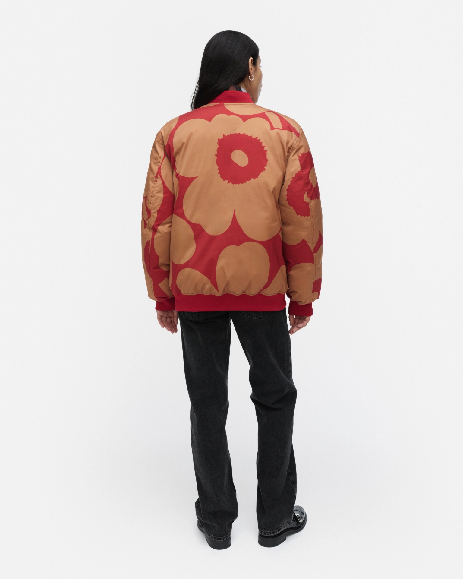 Blossa Unikko, Padded coat, red, brown,