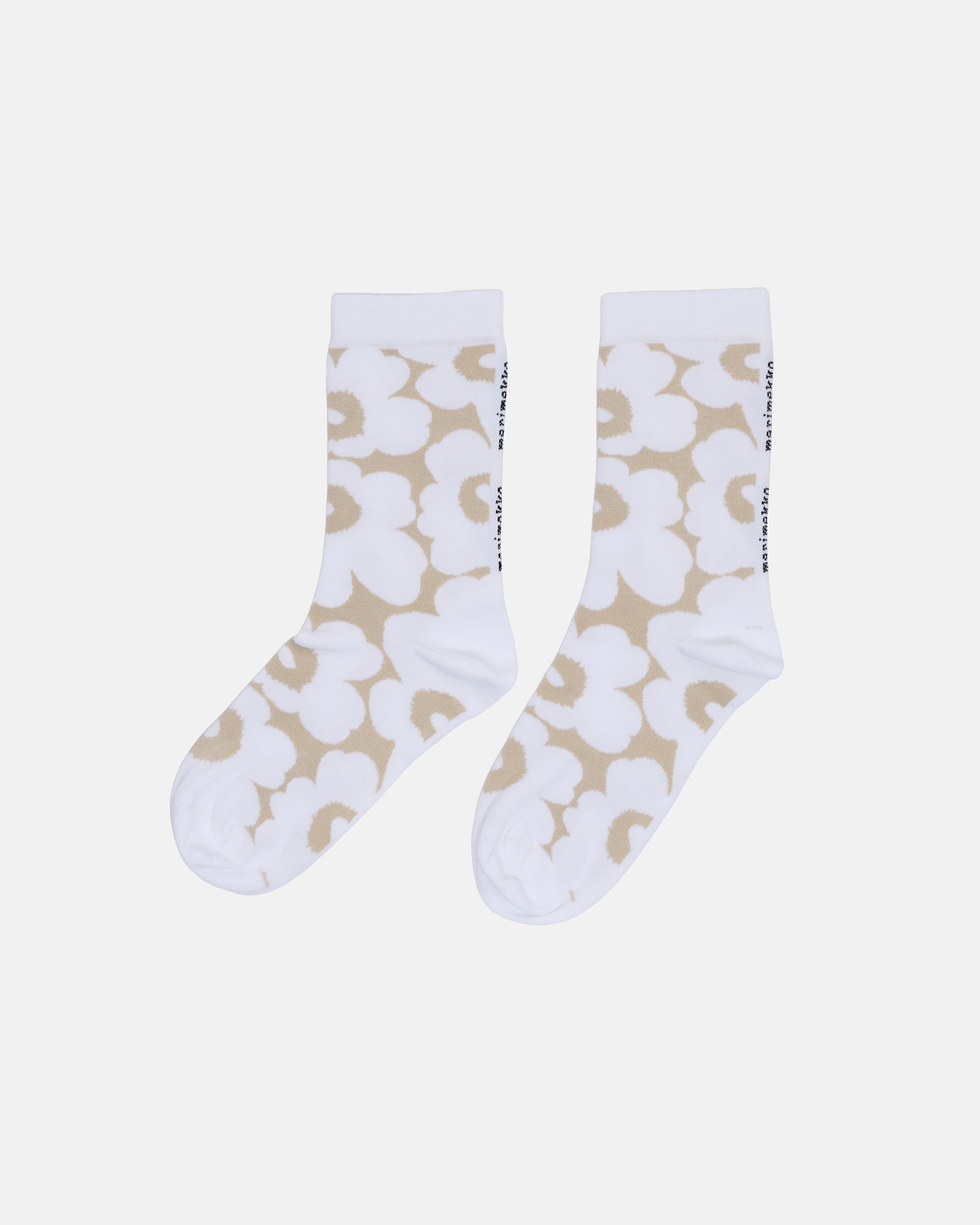 Linjaus Unikko, Socks, white, off white,