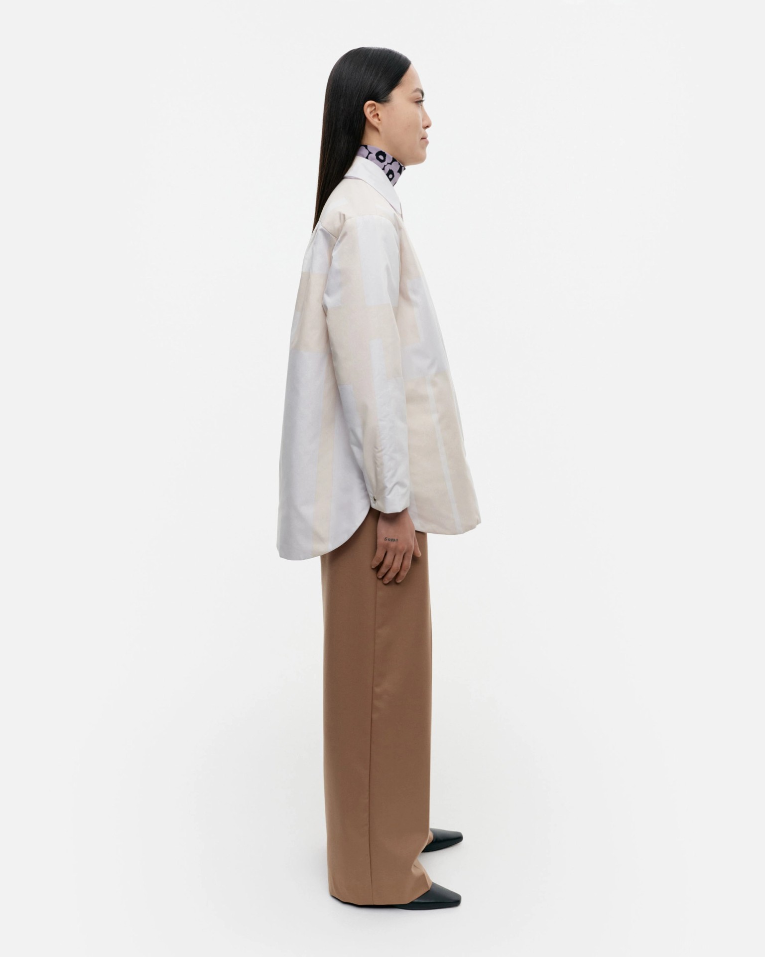 Balanssi Attika, Lightweight padded shirt, off-white, beige,