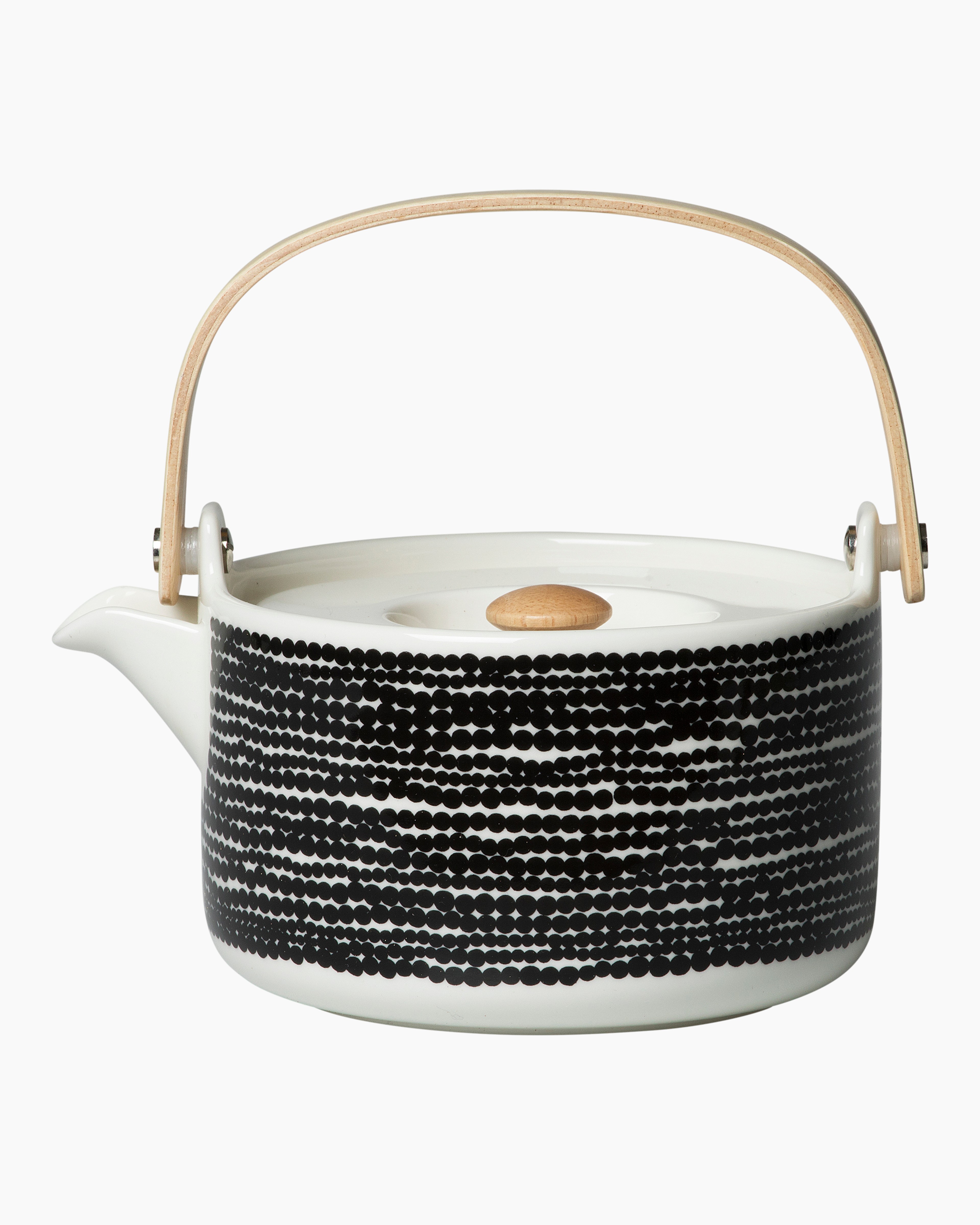 Oiva / Siirtolapuutarha, -teekannu 7 dl, valkoinen,musta,