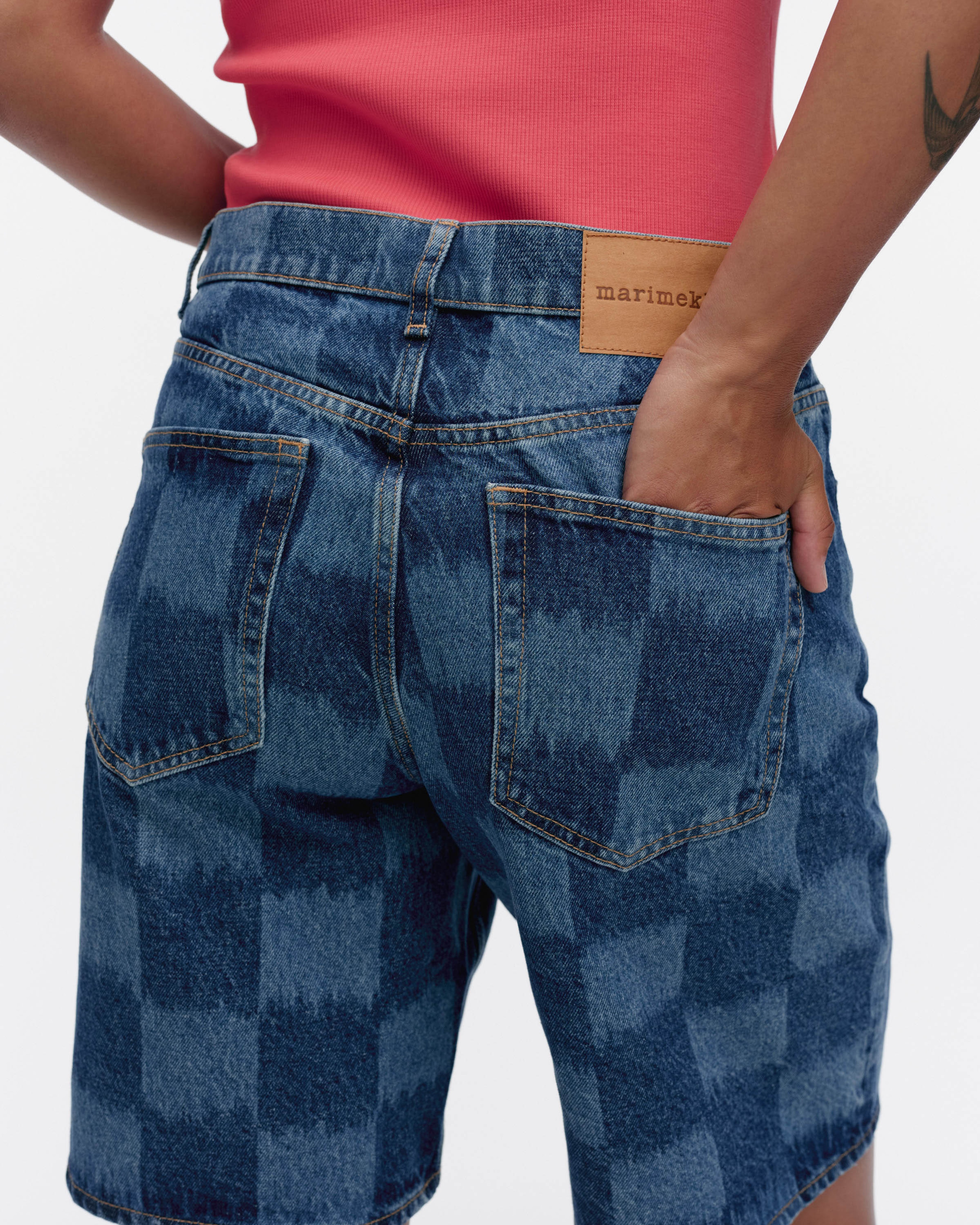 Maridenim Marssi Jäkälä, Jean shorts, mid indigo,