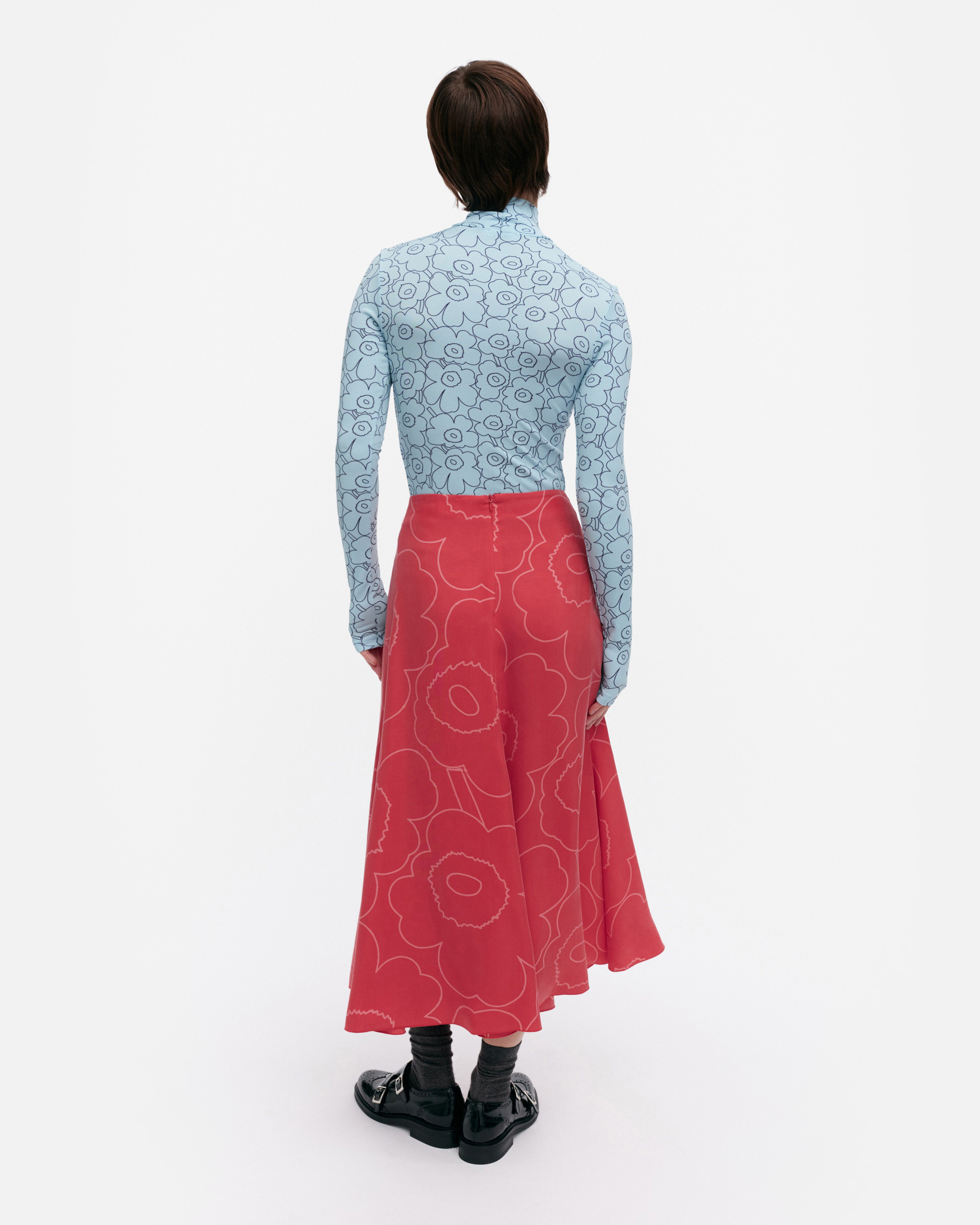 Muovaus Piirto Unikko, Skirt, red, red,