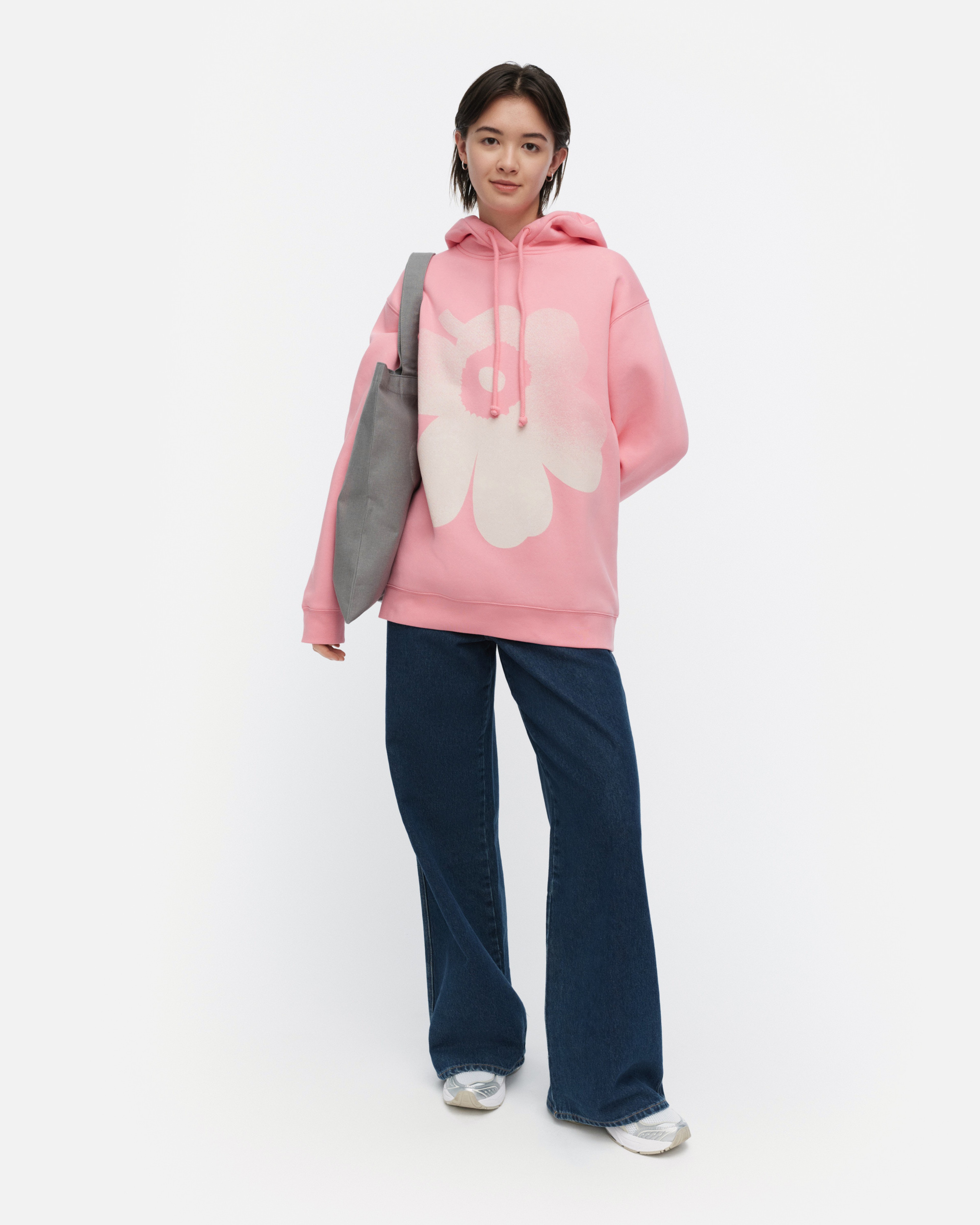 Teesi Unikko Placement, Kioski hoodie, rose, light pink,