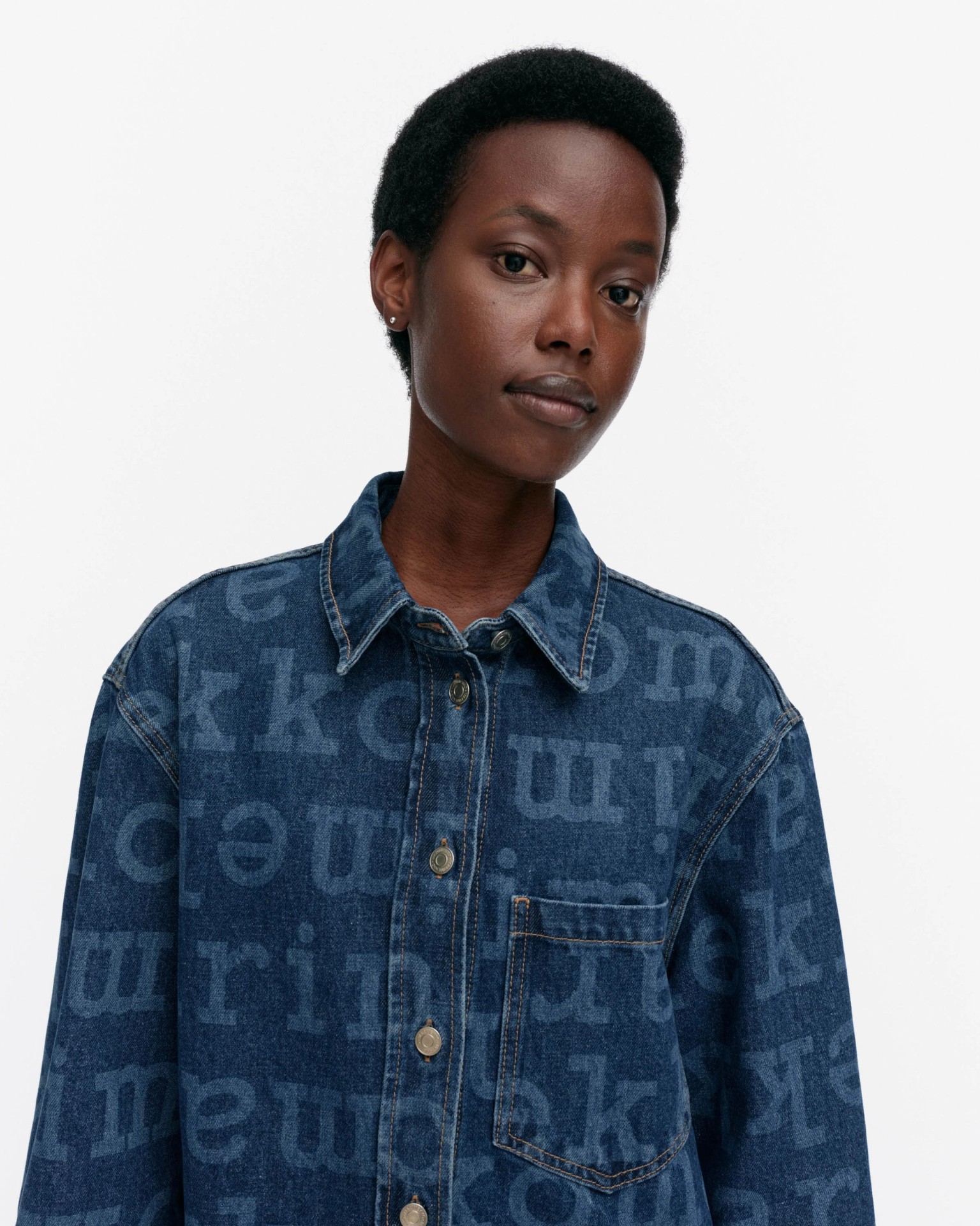 Maridenim Vaihe Logo Denim shirt