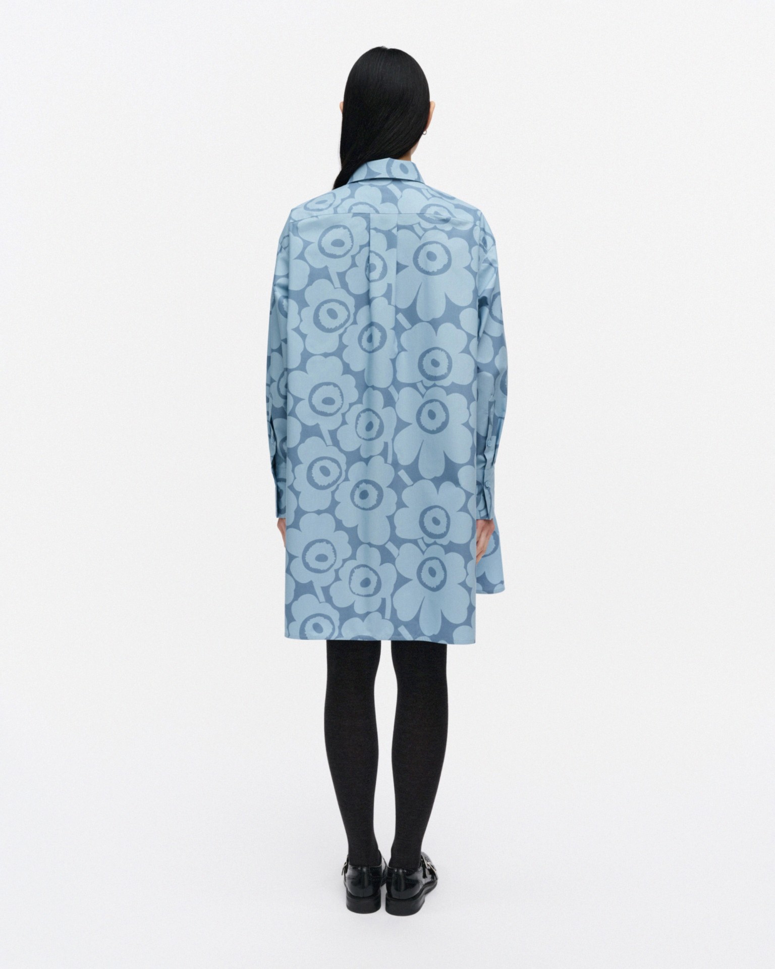 Kuvitelma Unikko, Cotton shirt dress, light blue, light blue,