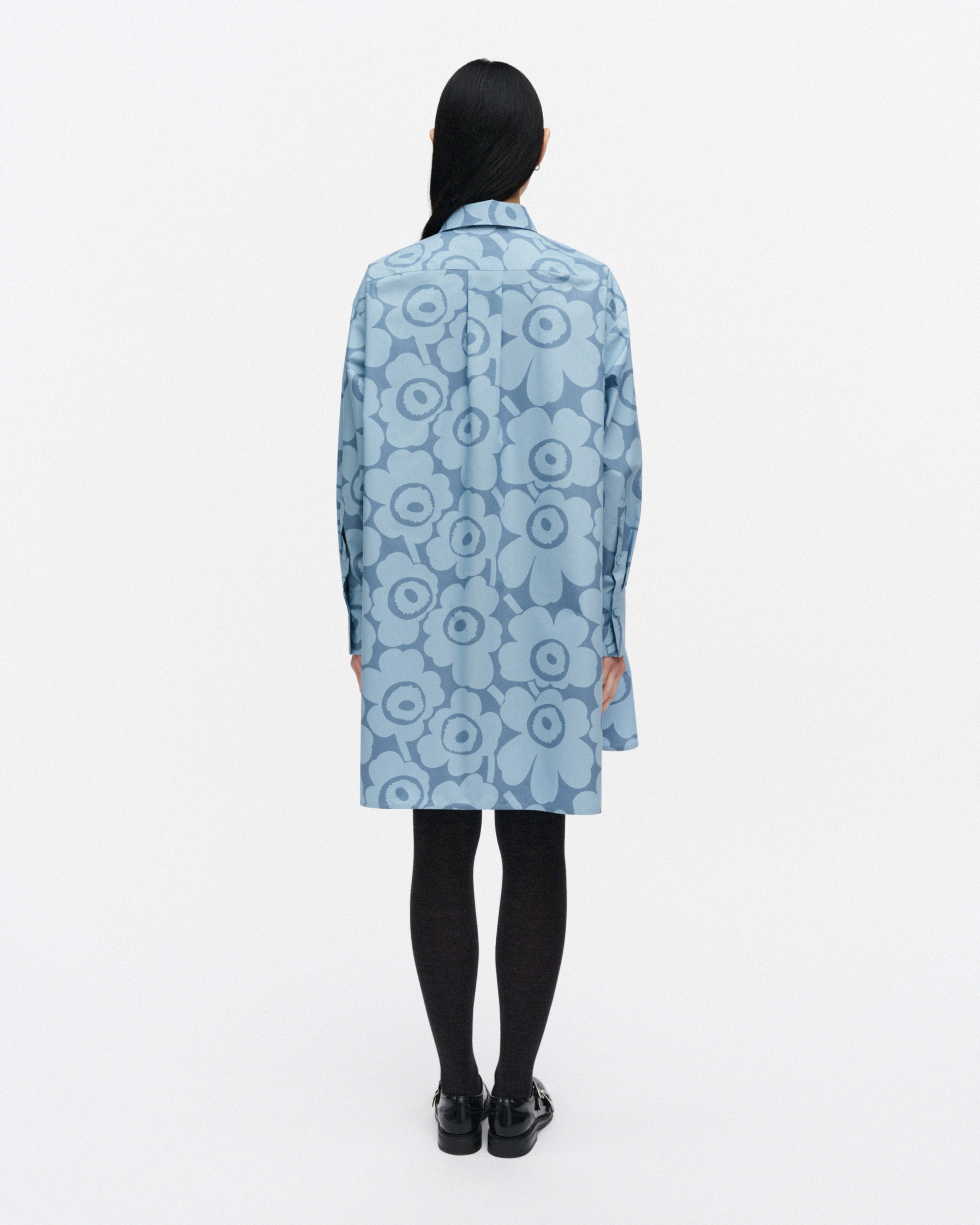 Kuvitelma Unikko, Cotton shirt dress, light blue, light blue,