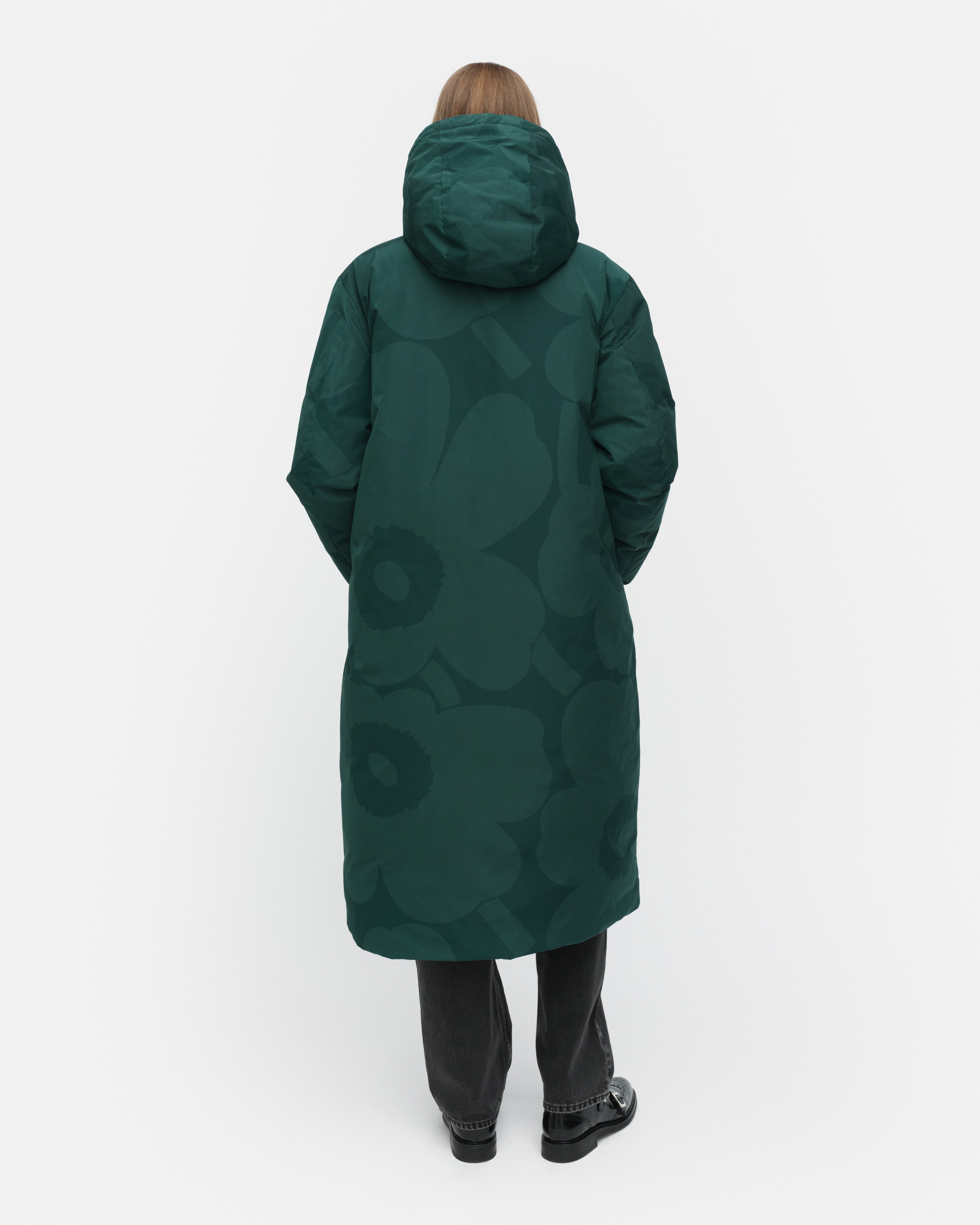 Taiottu Unikko, Down coat, dark green, green,