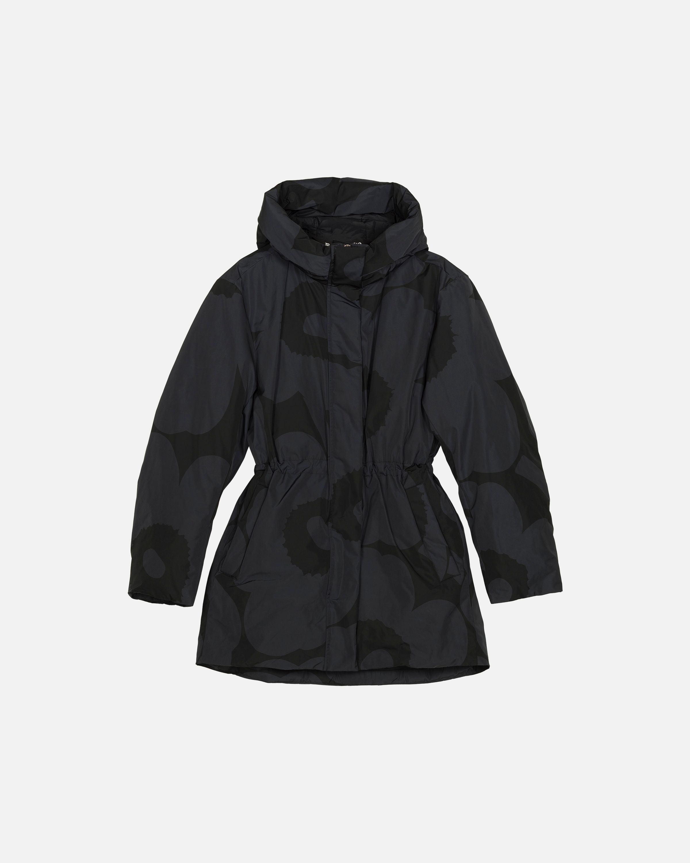 Käännös Unikko Coat black, dark grey | Marimekko Käännös Unikko Coat black, dark grey | Marimekko