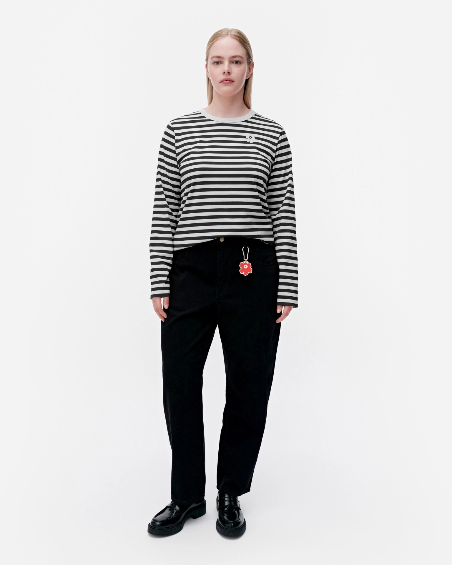 Tasaraita Unikko, Kioski jersey shirt, white, black,