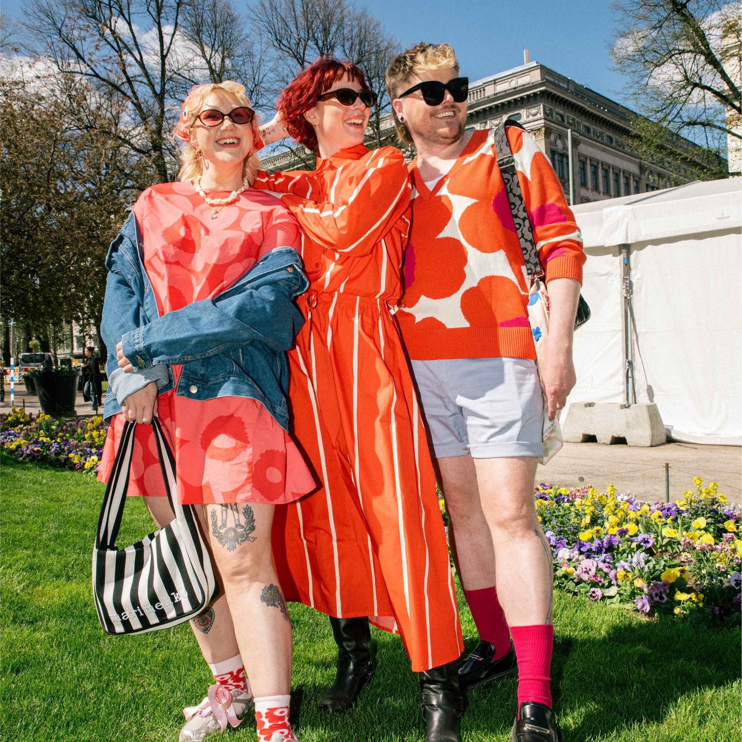 @hansupieni, @henriettaharju & @einonurmisto at Marimekko Day
