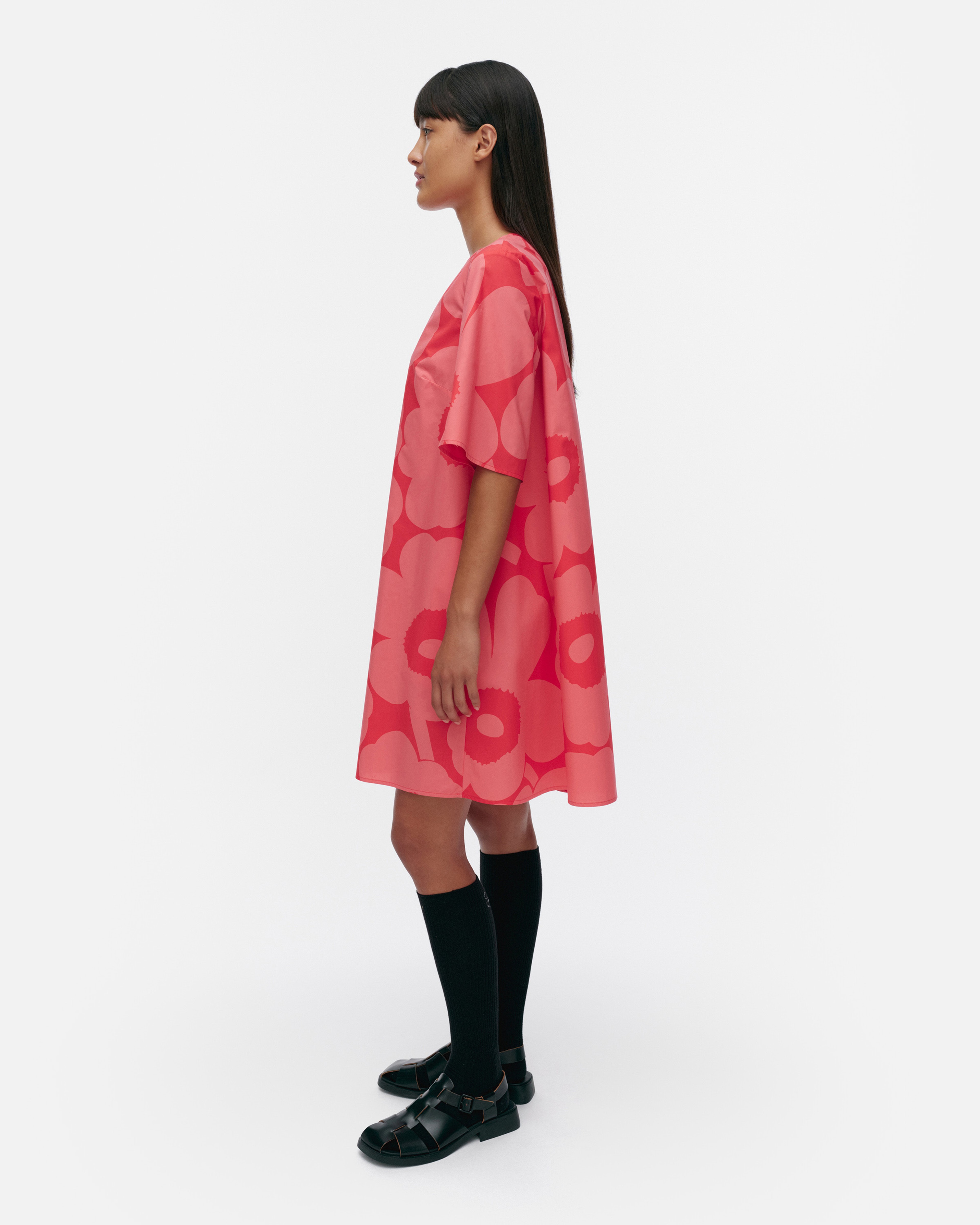 Kukkiva Unikko, Dress, red, pink,