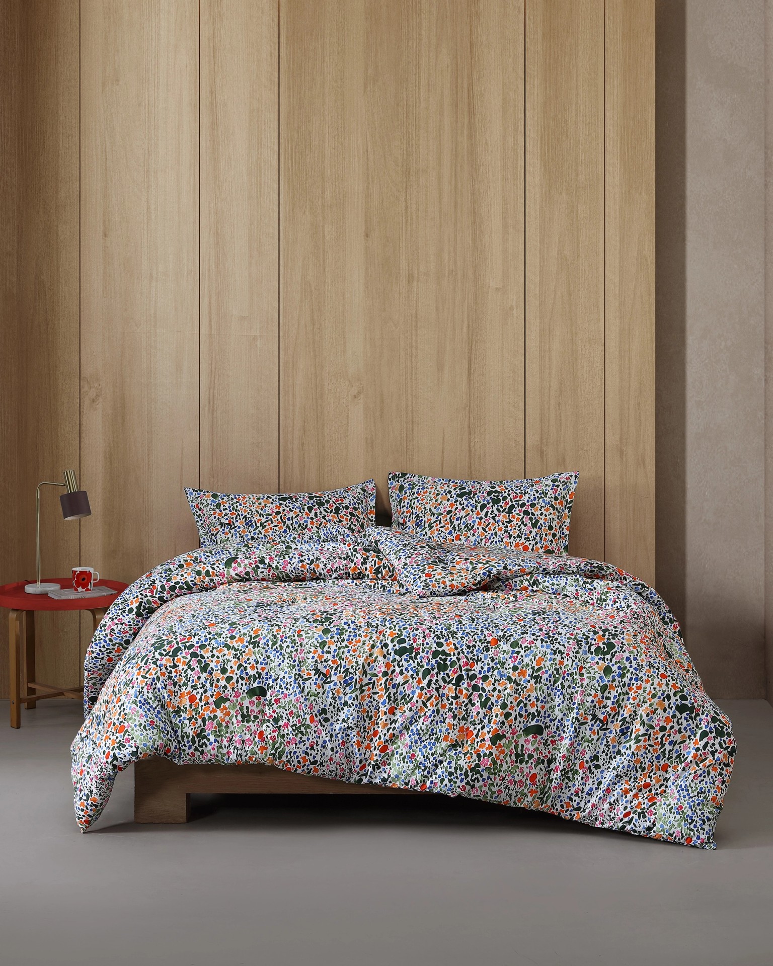 Rantaniitty F/Q, Duvet cover set, white, multicolor,