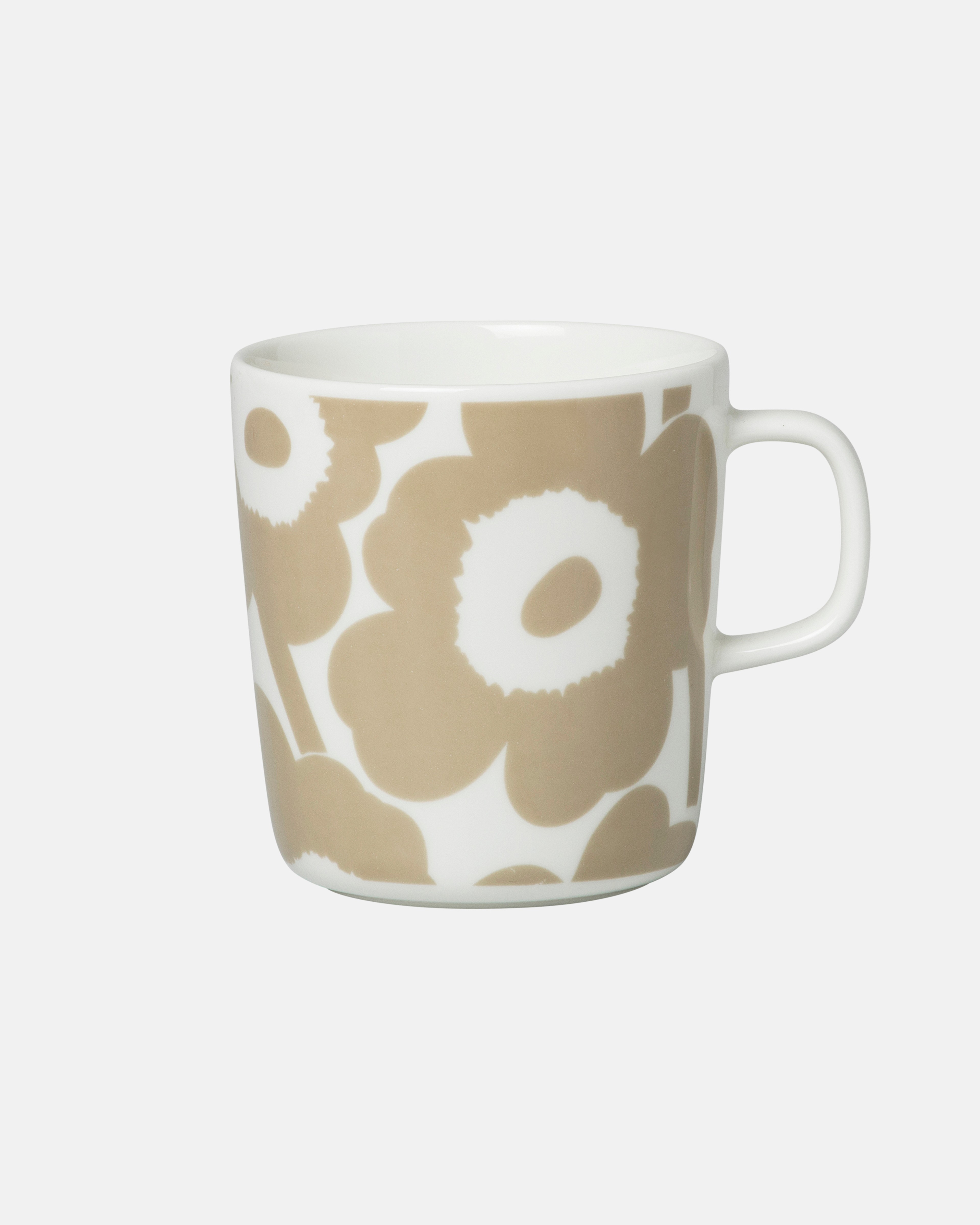 Oiva / Unikko, Tasse 4 dl, weiß, beige,