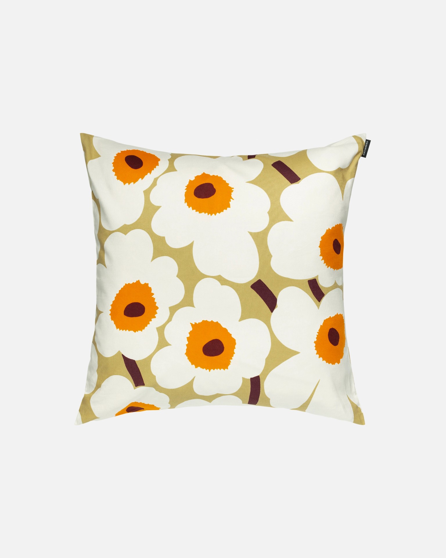 Pieni Unikko, Pillow cover, caramel,cream, warm or,