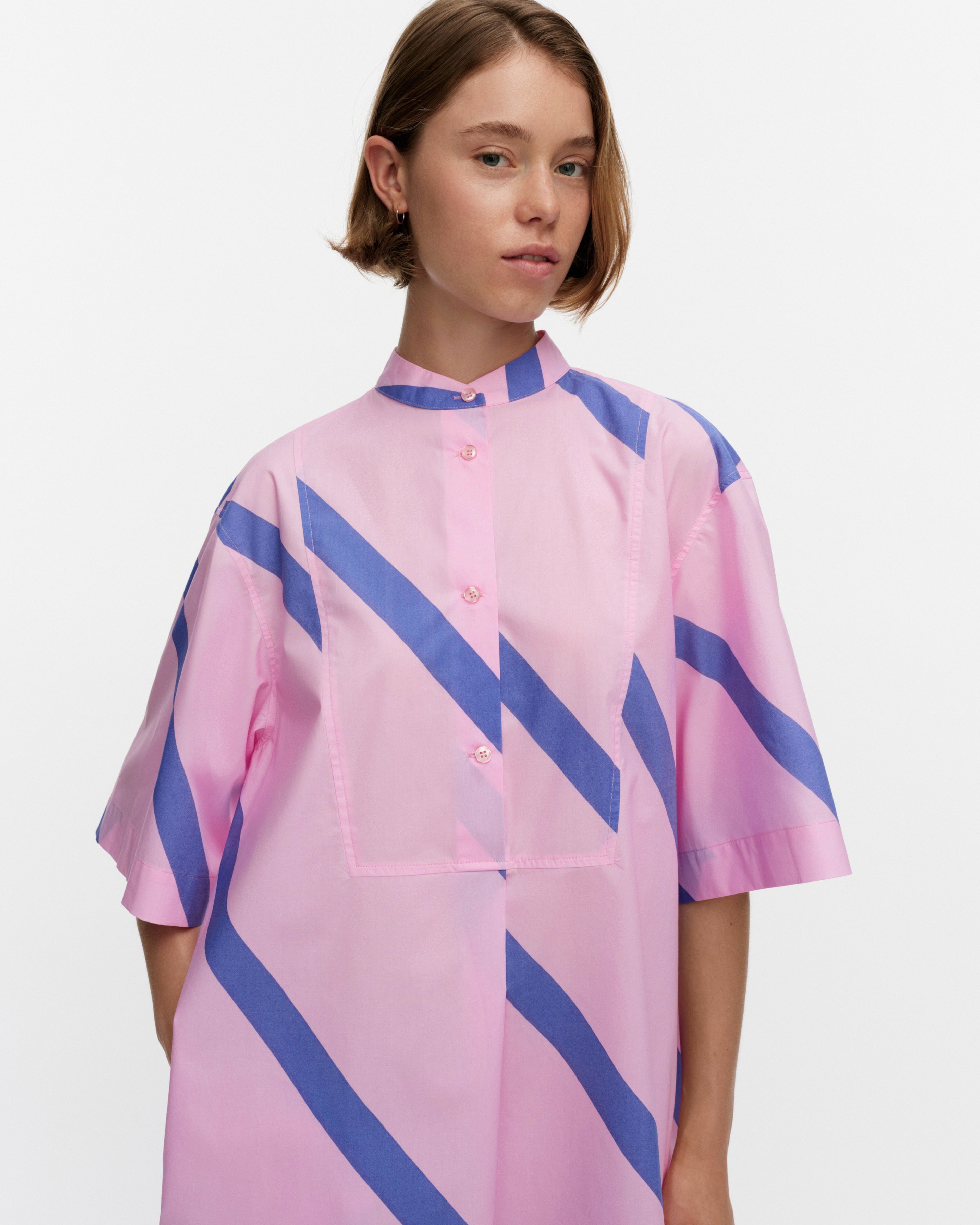 Pihalla Basso, Dress, blue, pink,