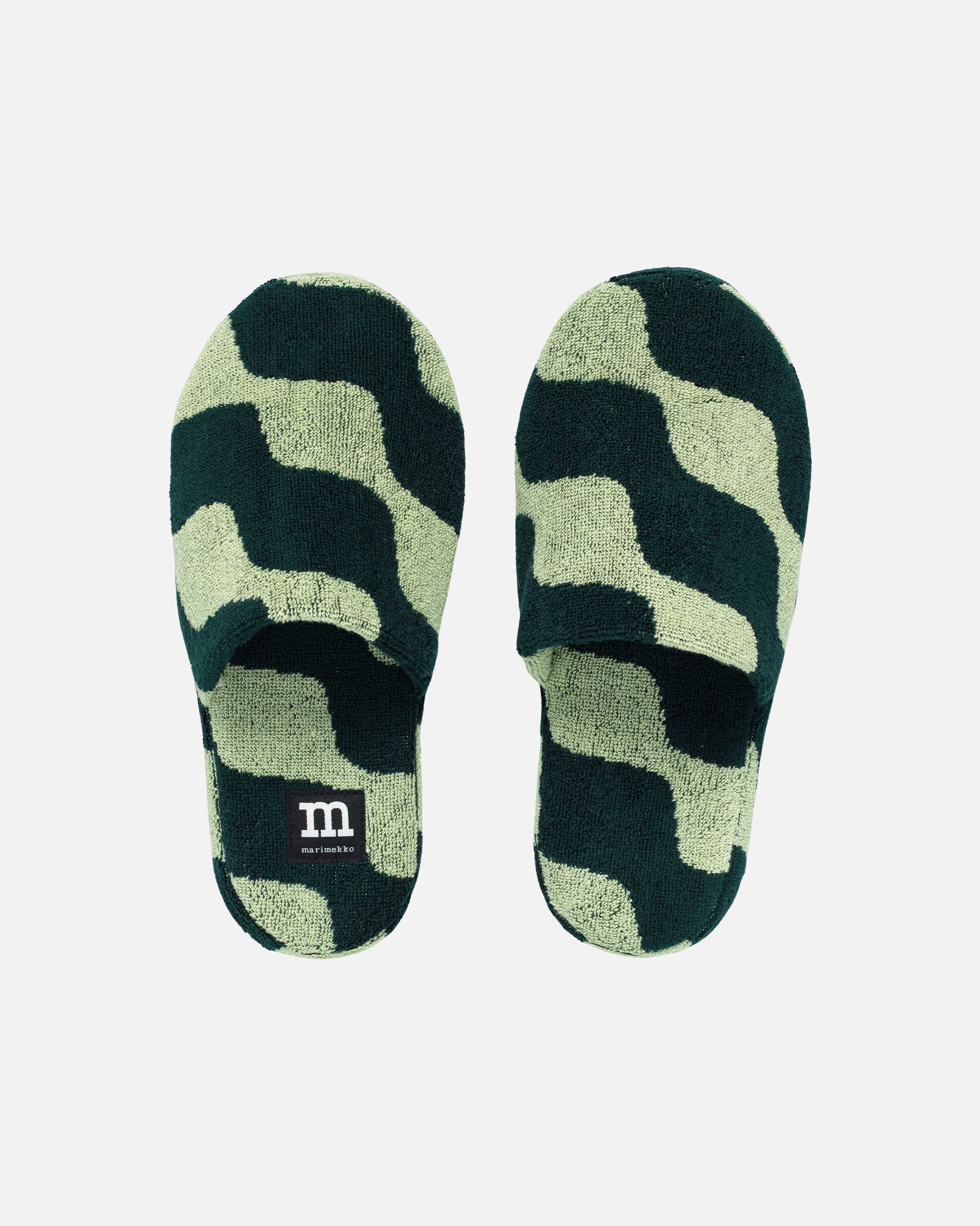 Taifuuni, Slippers, pear, dk.green,