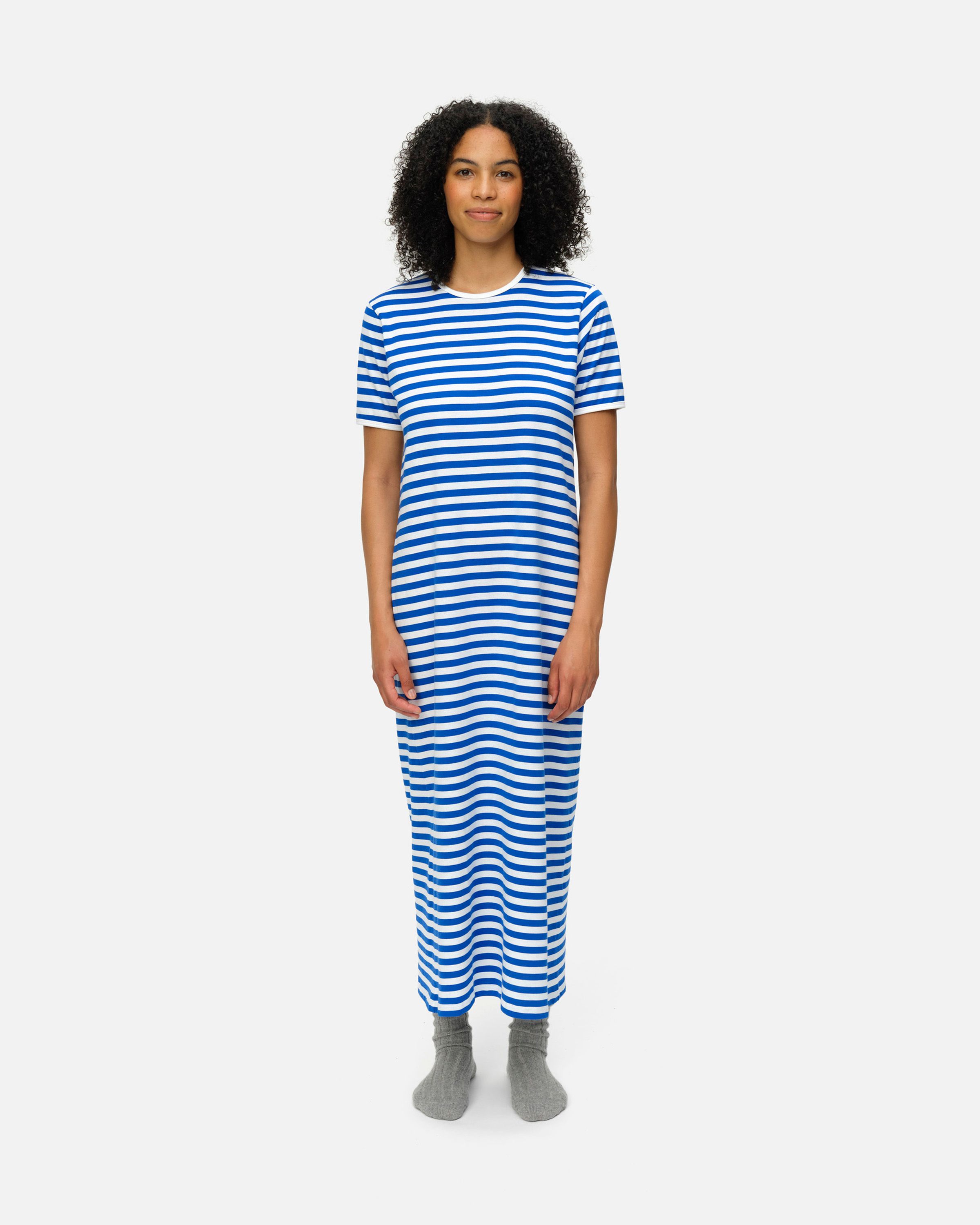 Hetta nightgown white, blue | Marimekko
