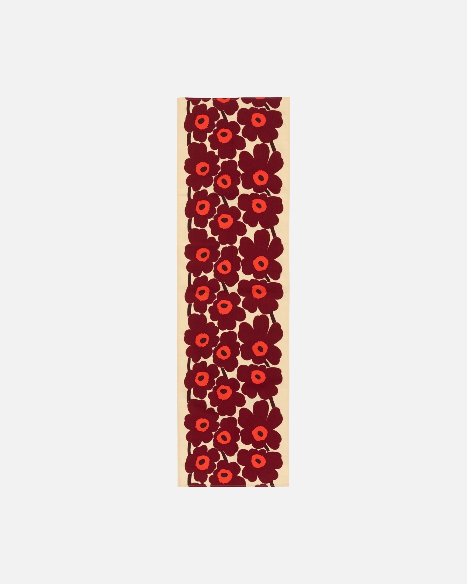 Unikko, Runner, vanilla, wine red, red,