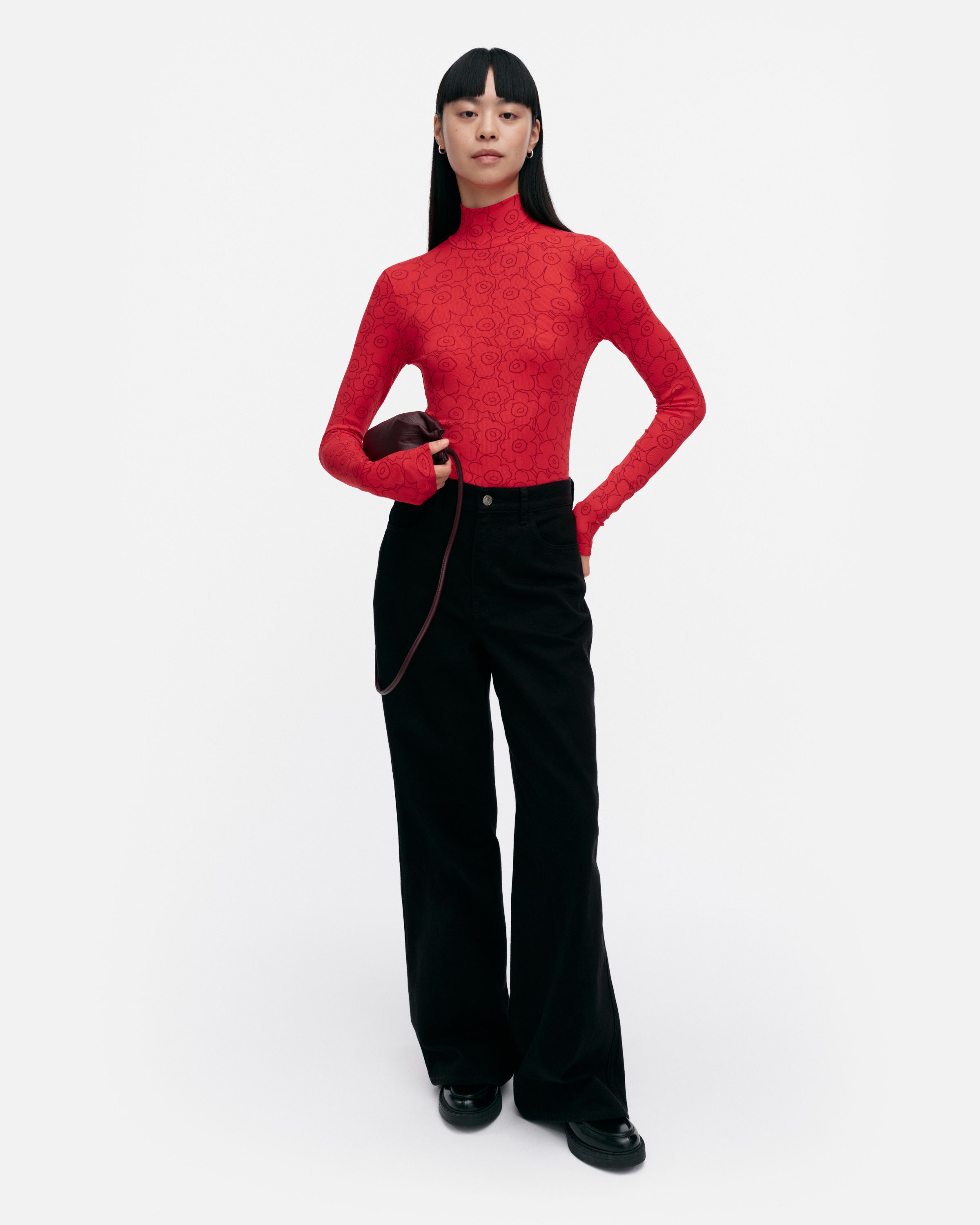 Solmia Piirto Unikko Turtleneck shirt | Marimekko