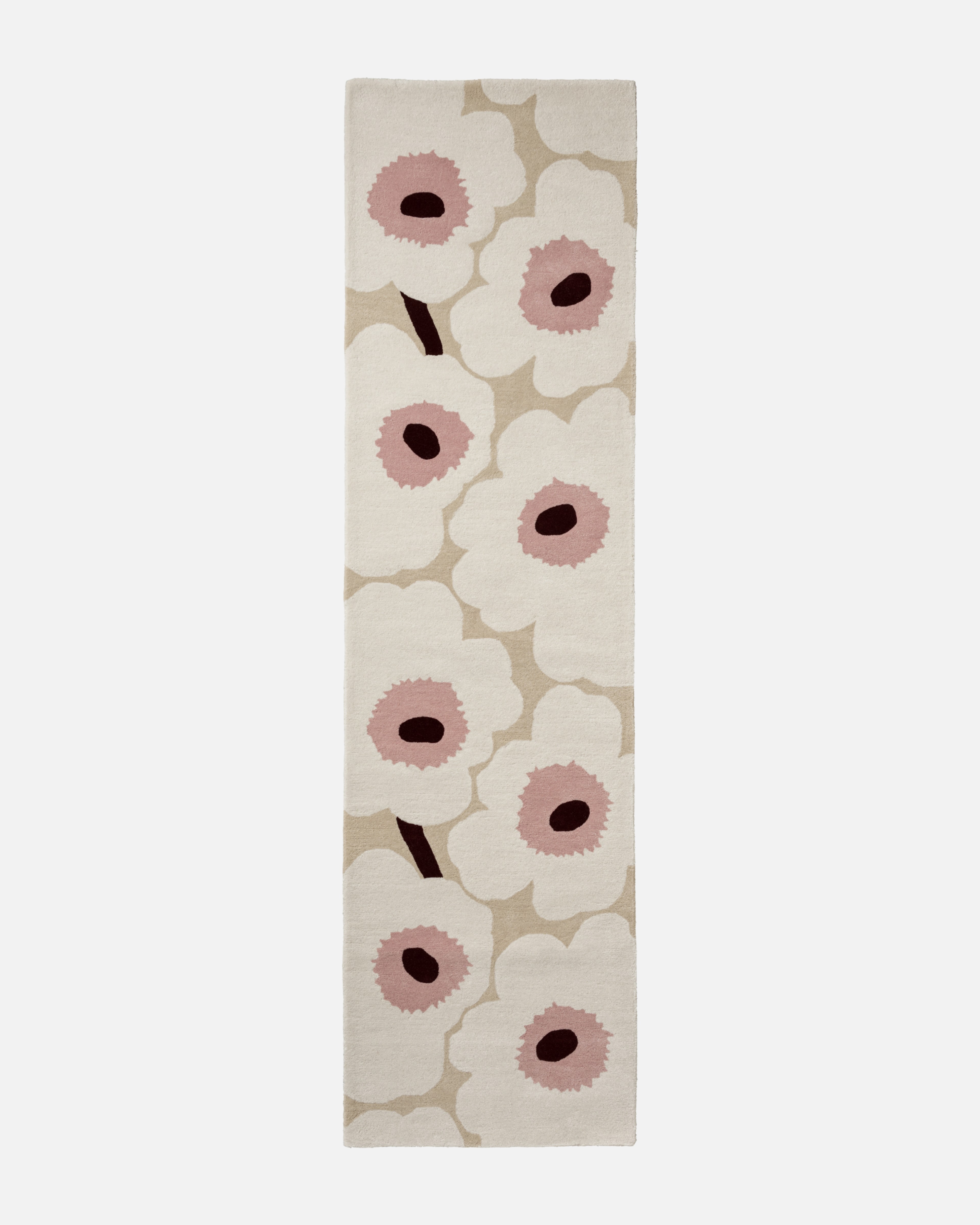 Unikko, Teppich 70 x 245 cm, Beige,