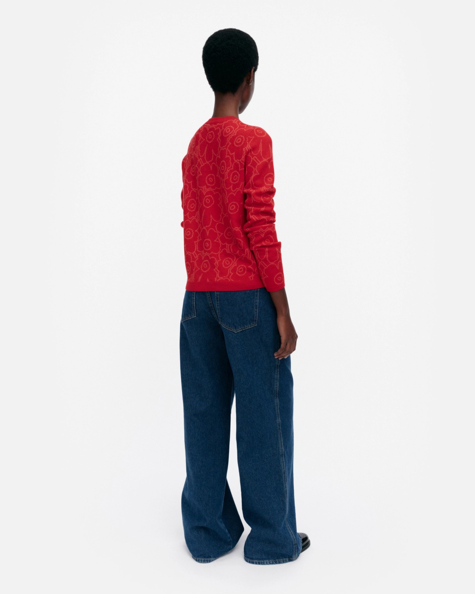 RWS Mutka Mini Piirto Unikko, Knitted cardigan, red, red,