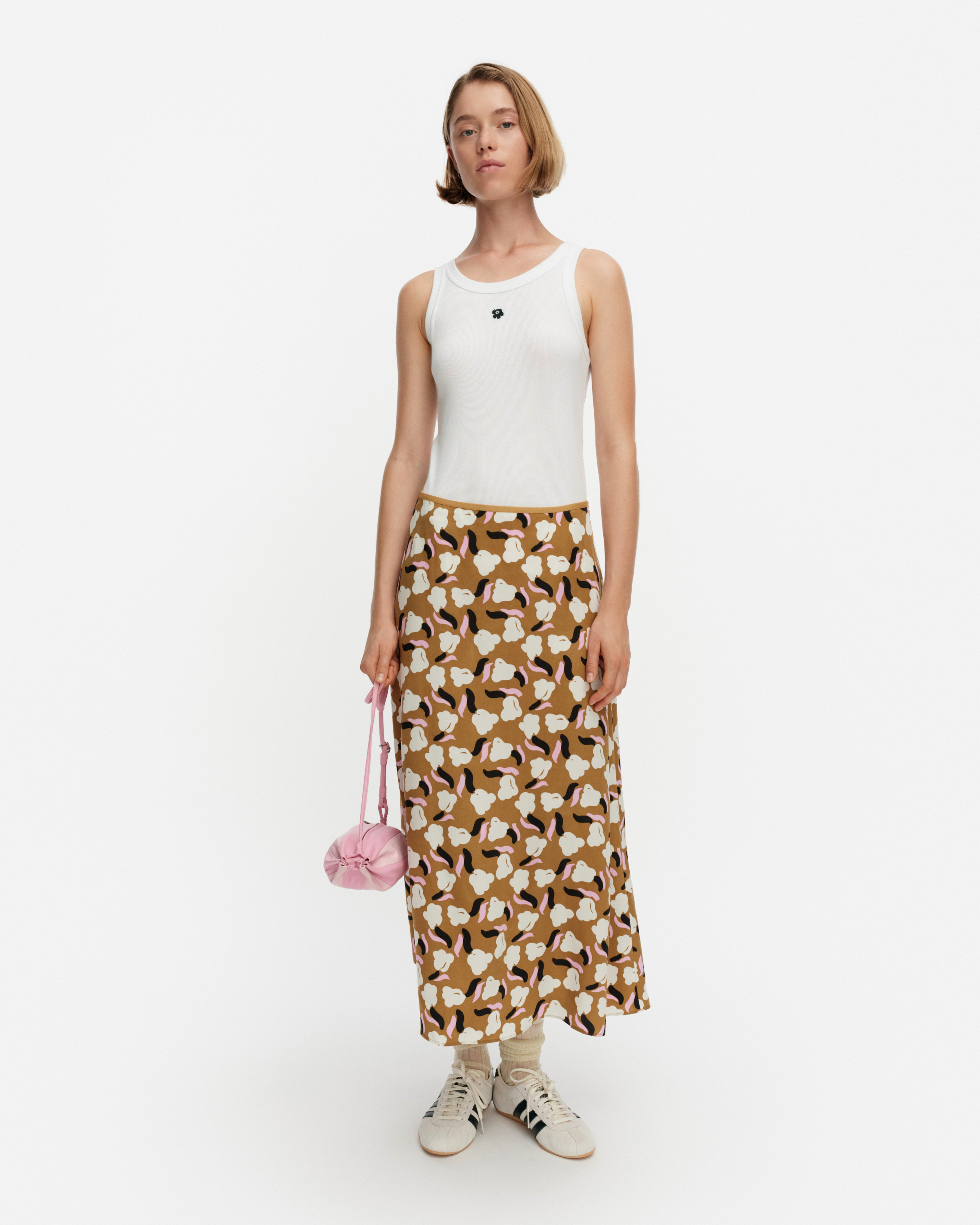 Edetä Lemmitty, Skirt, beige, off white, pink,
