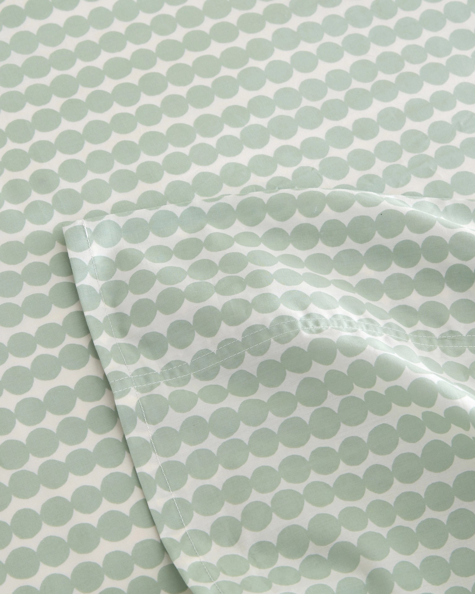 Pikku Rasymatto Queen, Sheet set, white, sage,