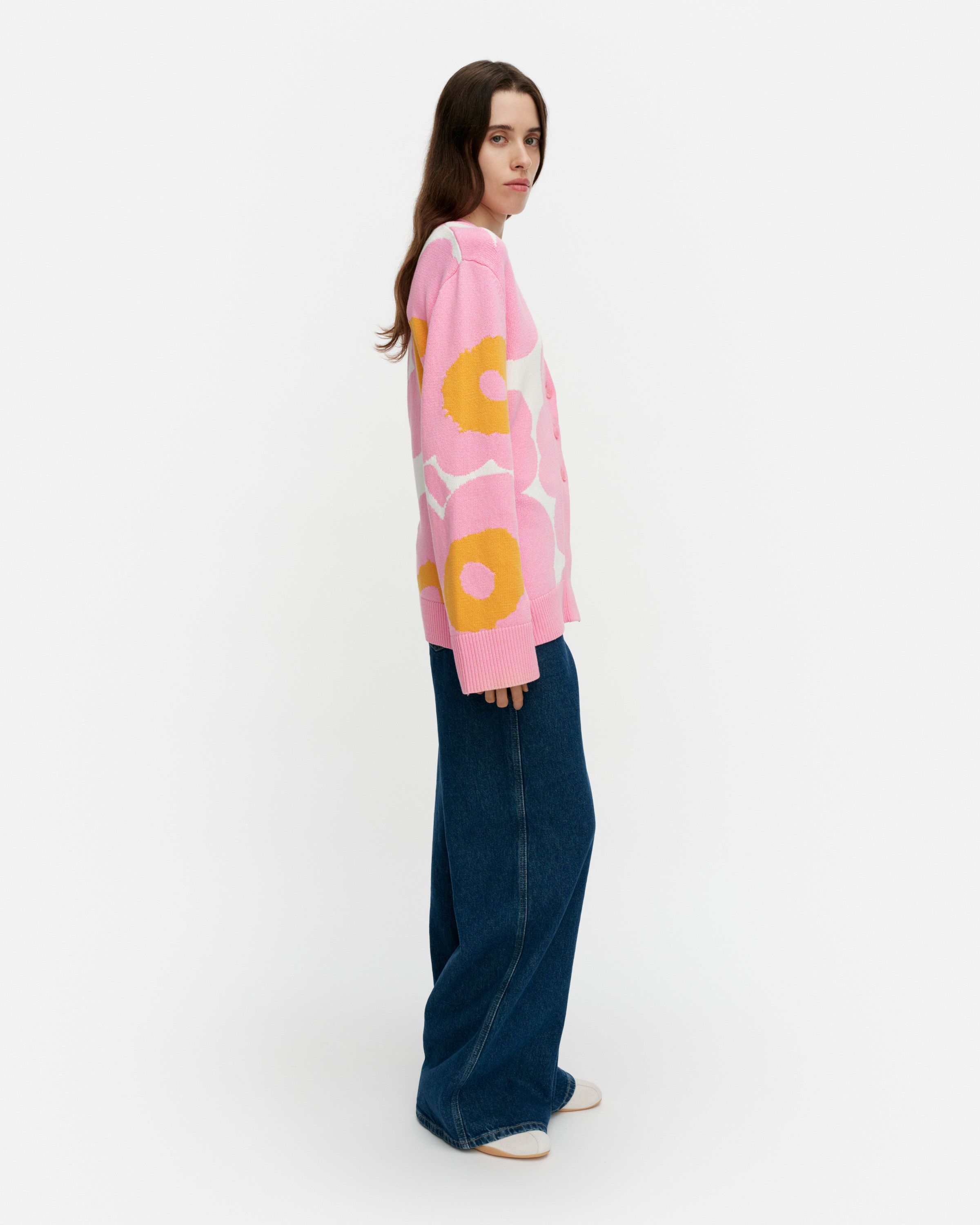 Puhaltaa Unikko Knitted cardigan | Marimekko