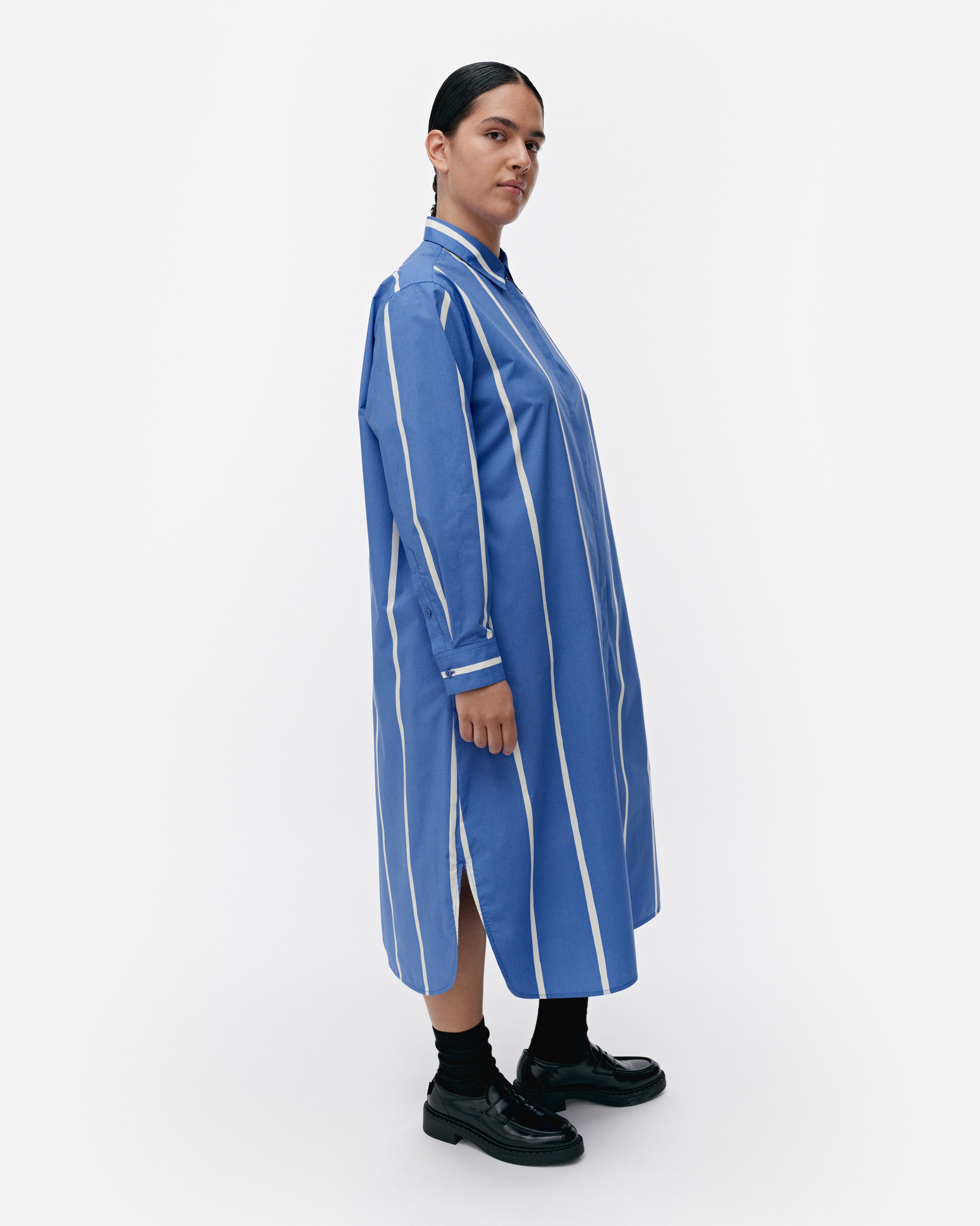 Runoelma Puhveli, Mekko, sininen, vaaleankeltainen,