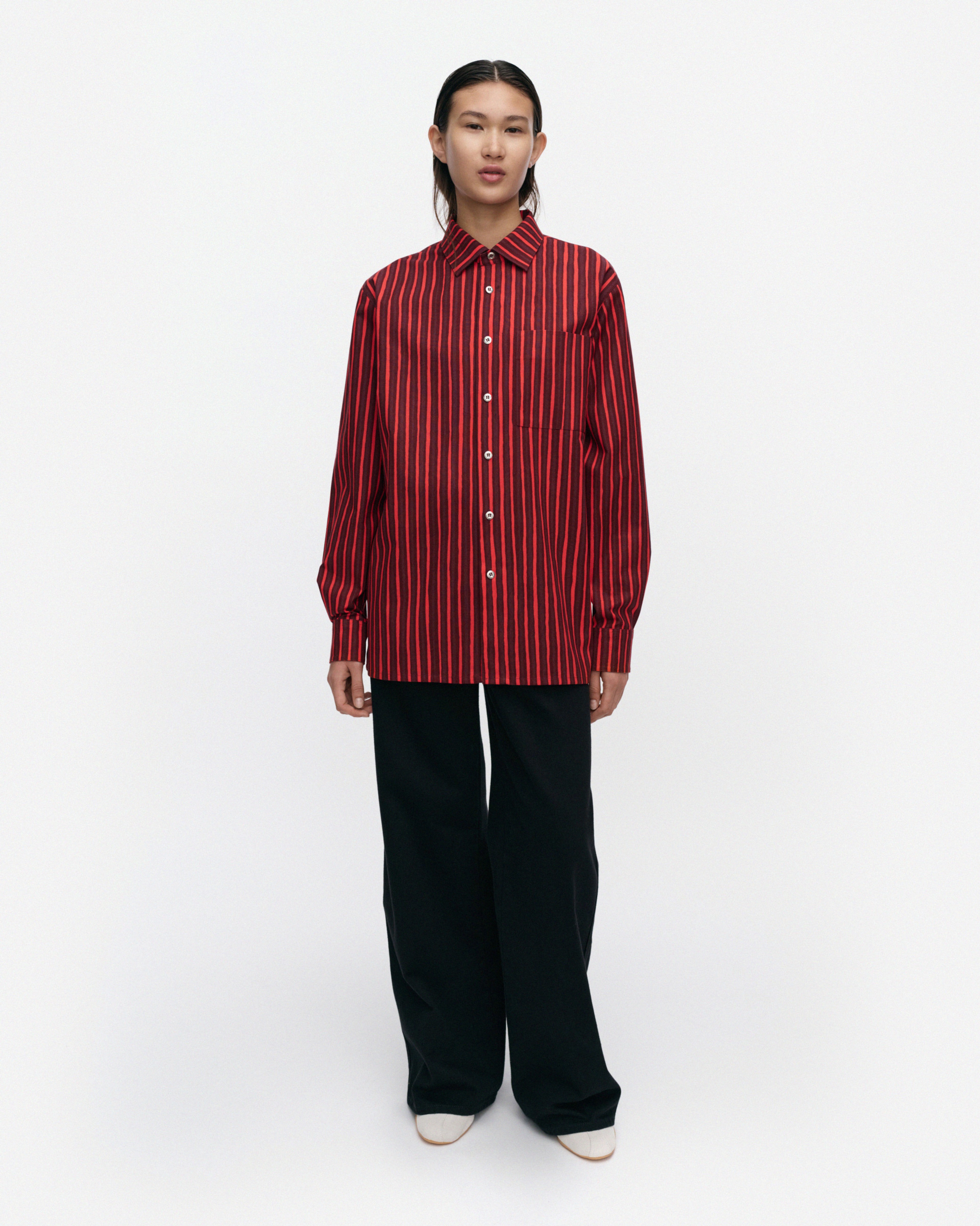 Jokapoika, Kioski cotton shirt, wine red, red,