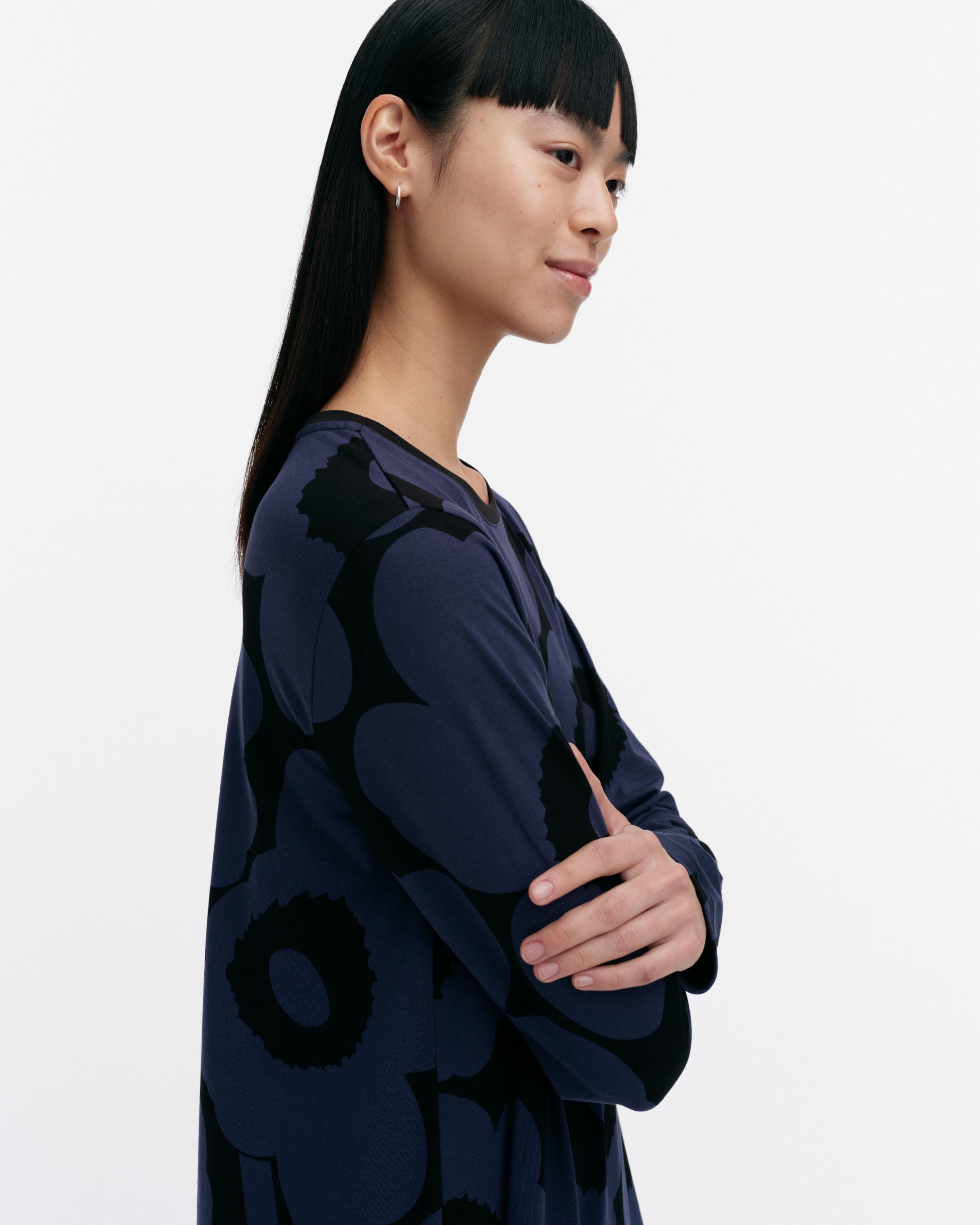 Lehtokielo Unikko, Dress, dark navy, black,
