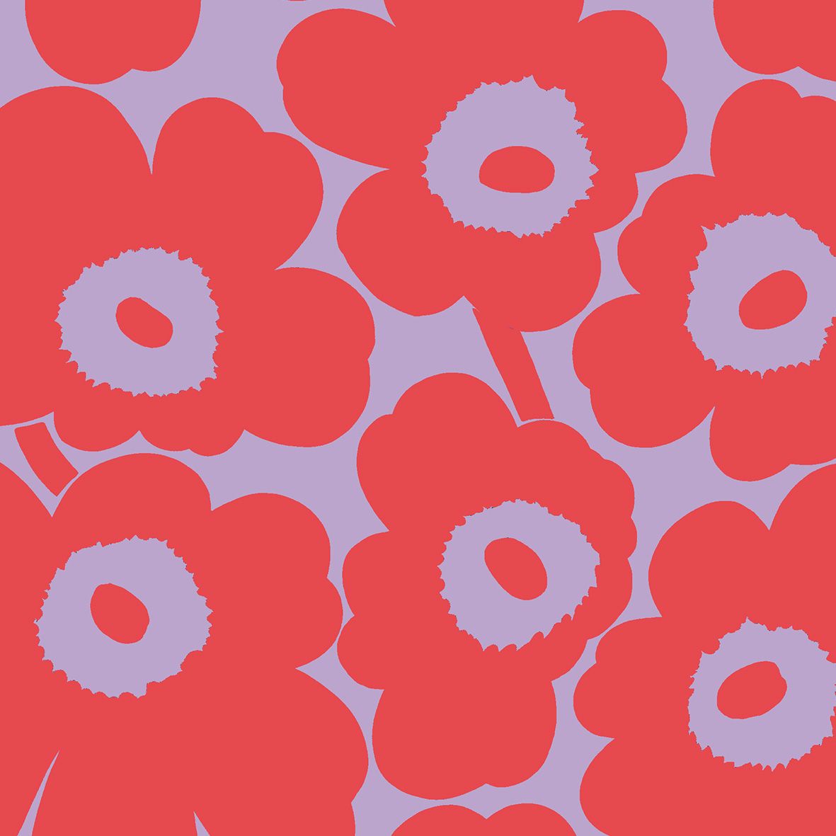 red, lilac