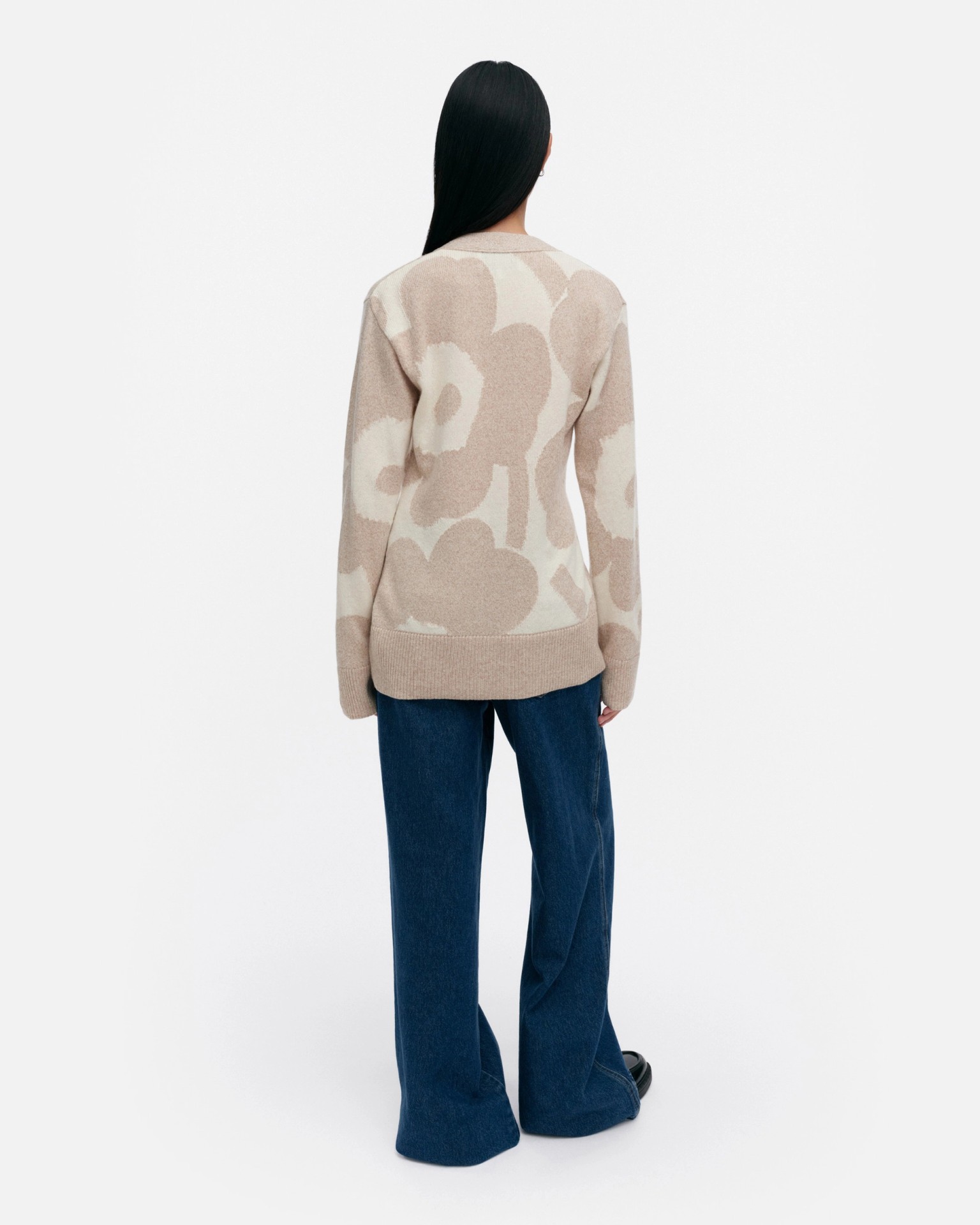 Kumma Unikko, Knitted cardigan, beige, off white,