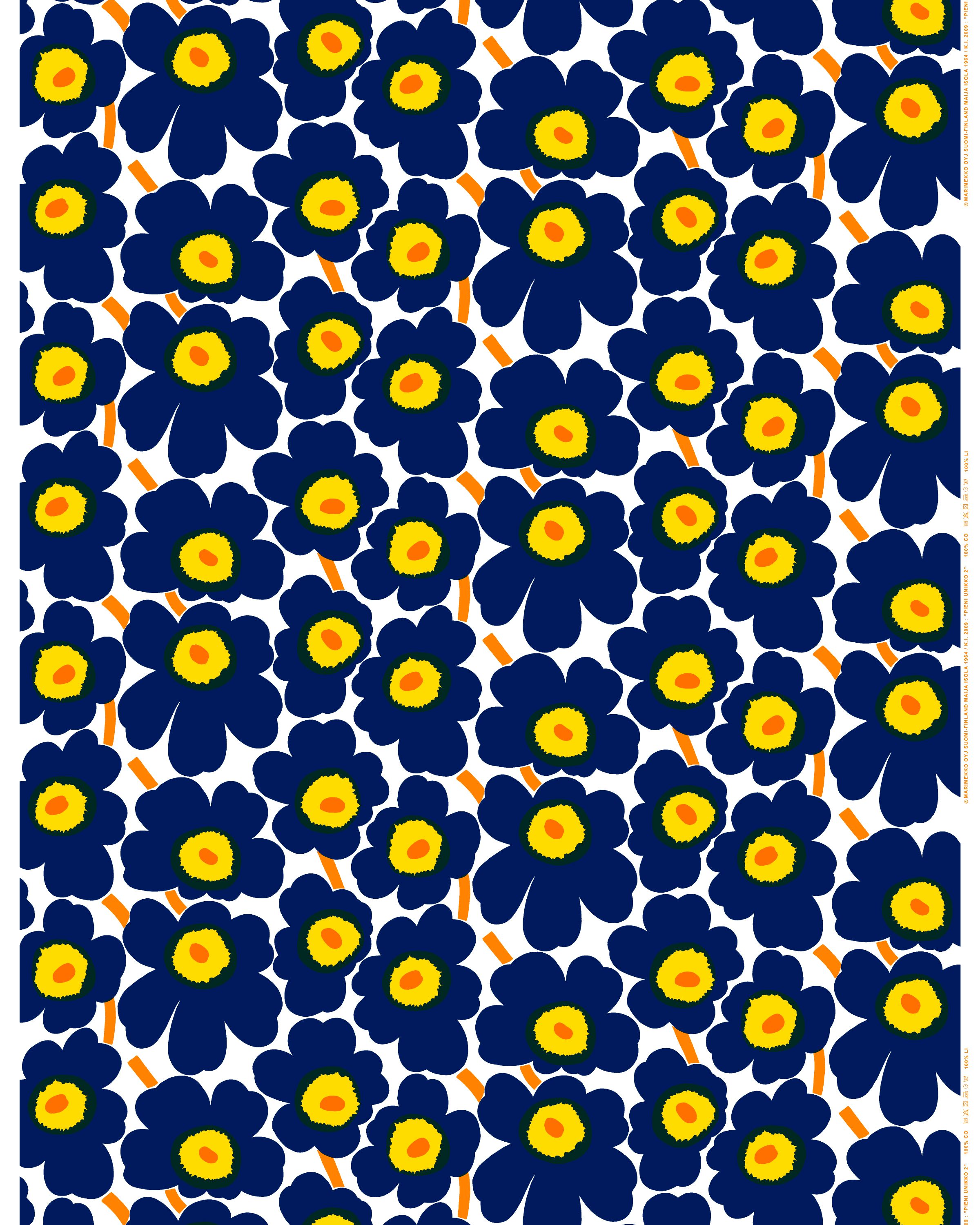 Pieni Unikko Cotton fabric