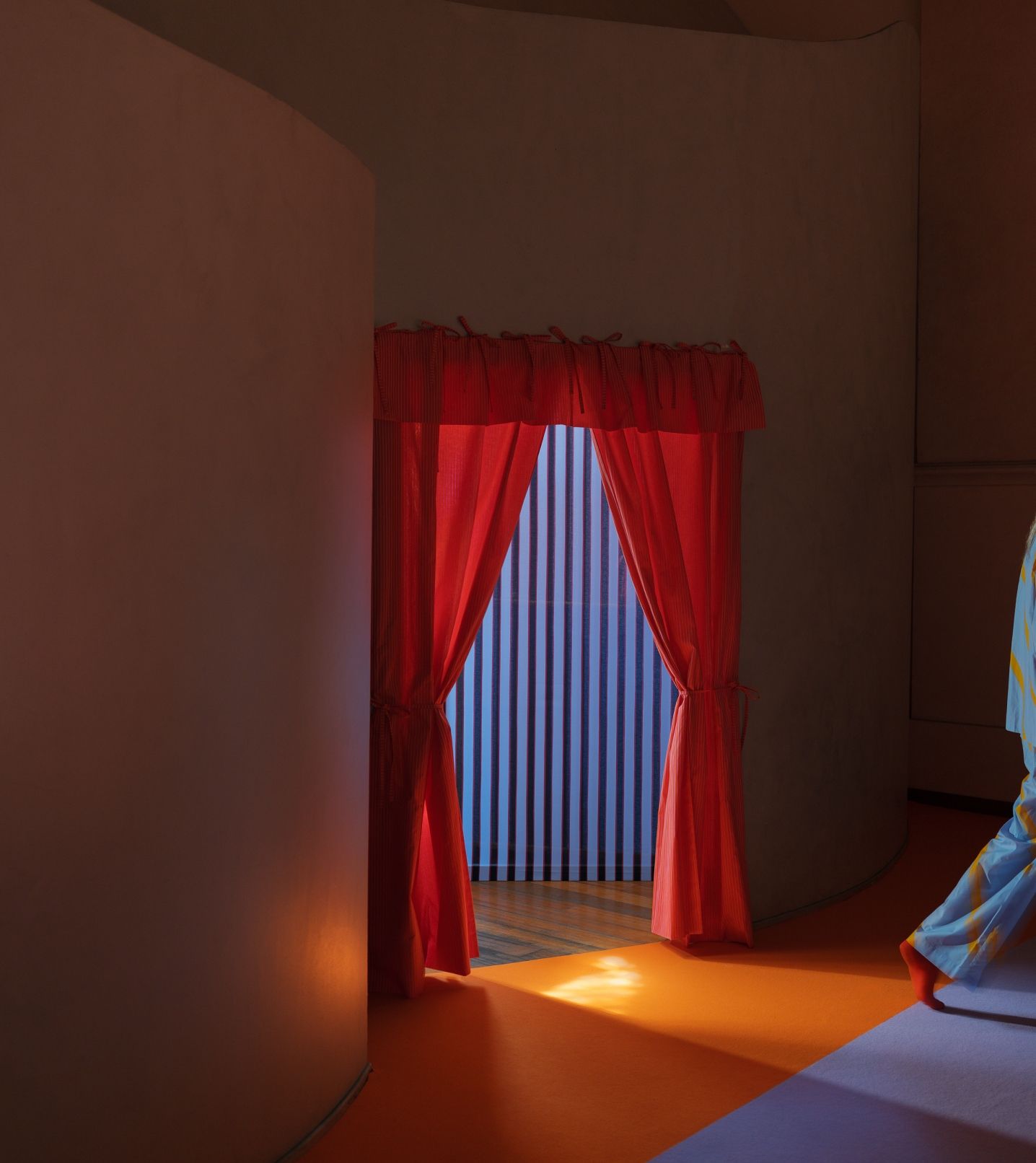 Entrance to Milan Design week Laila Gohar for Marimekko installation