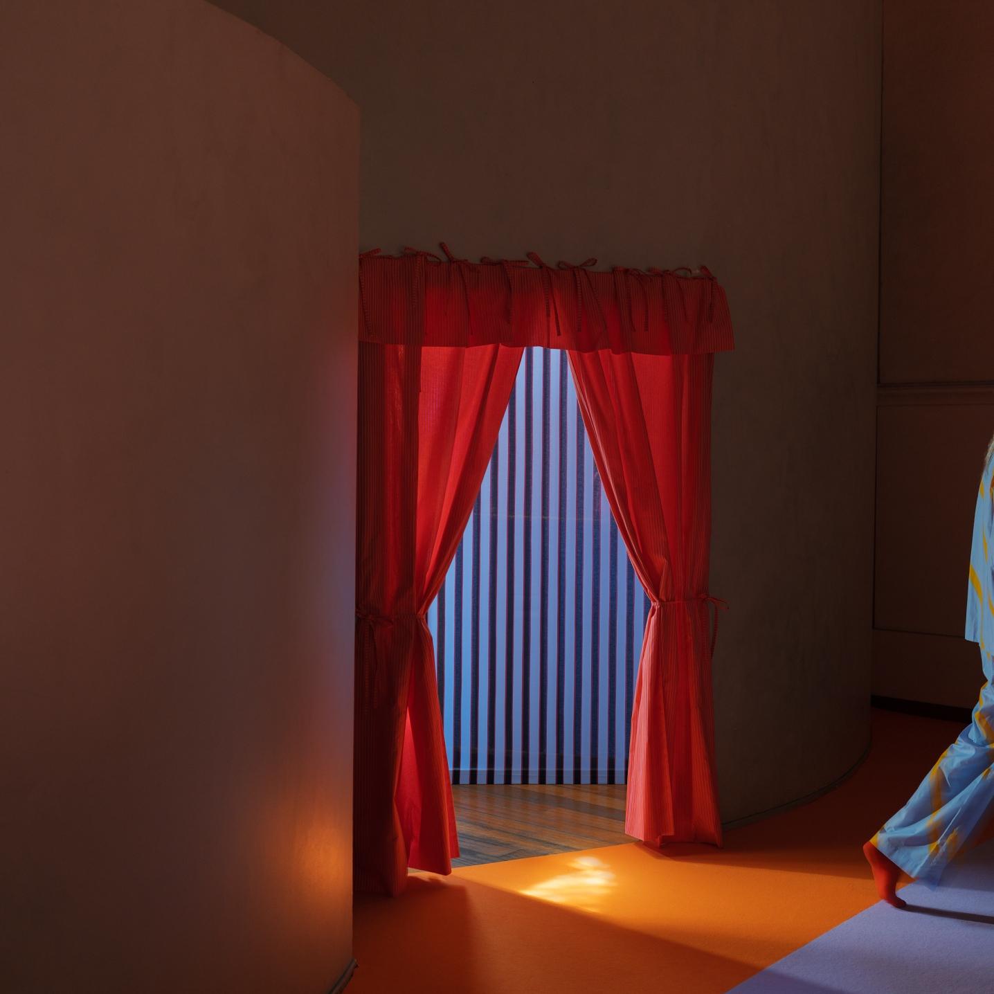 Entrance to Milan Design week Laila Gohar for Marimekko installation