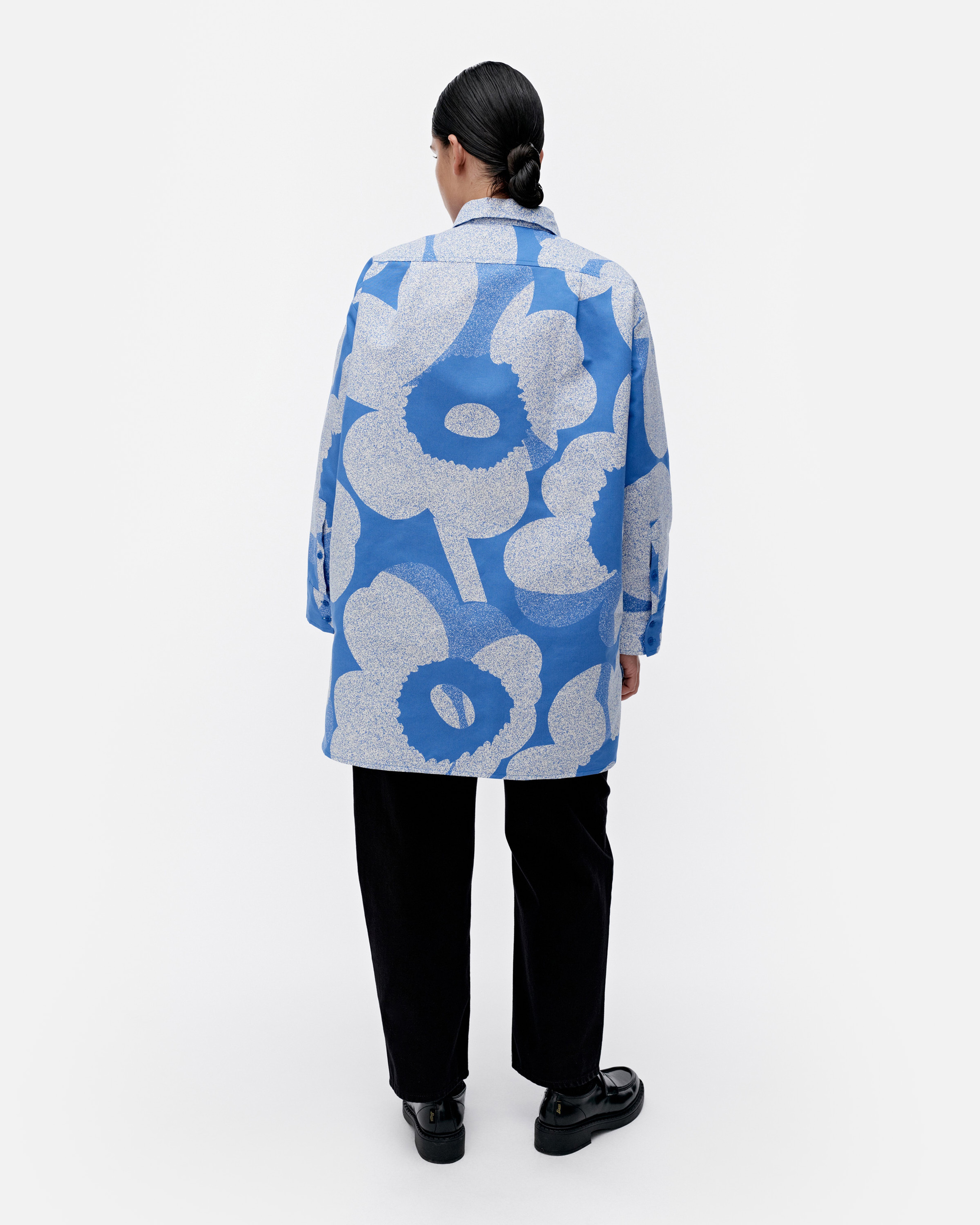Heitto Unikko, Blouse, blue, white,